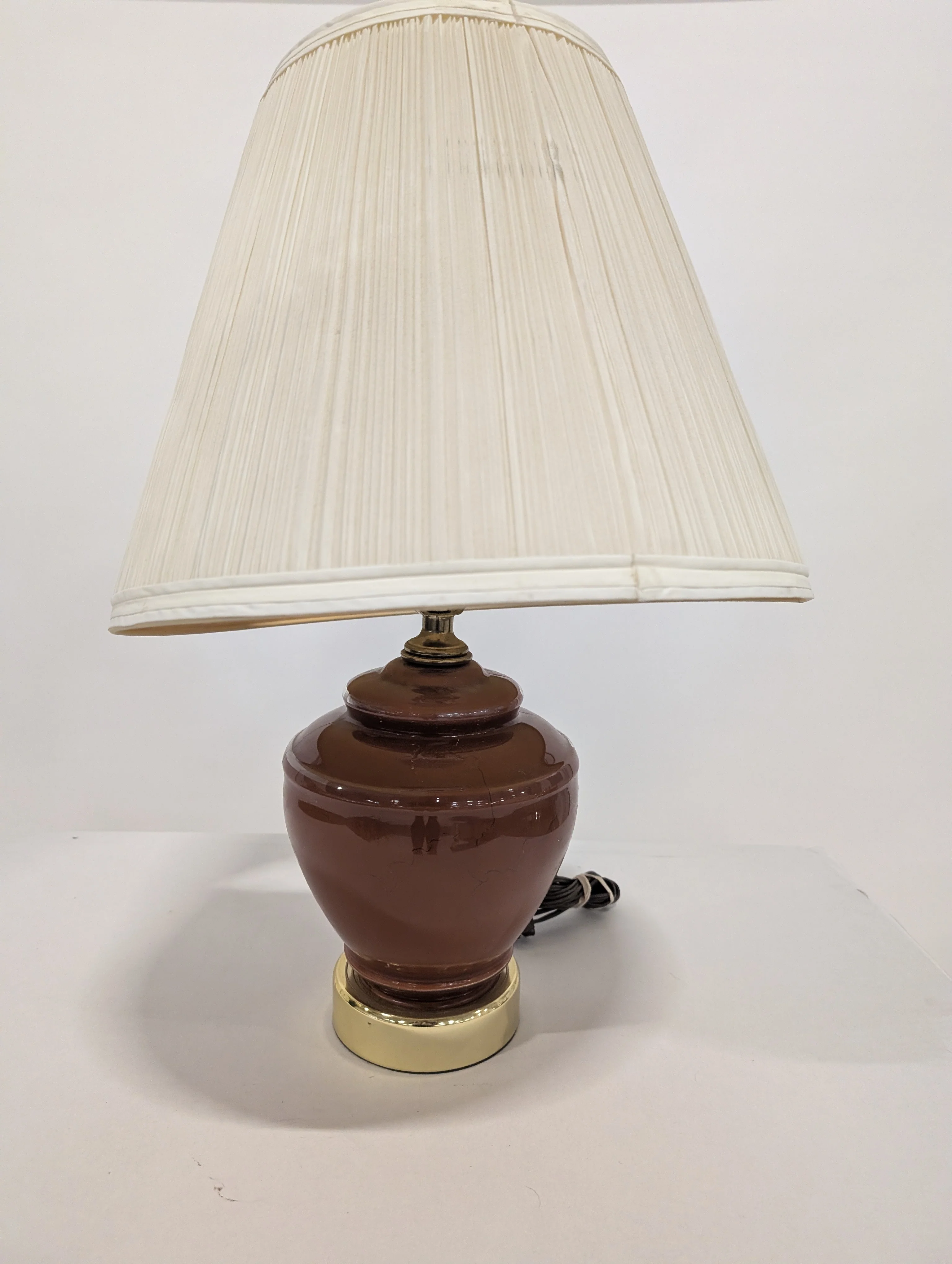 Classic Pleated Shade Table Lamp with Urn-Style Base - Image 2