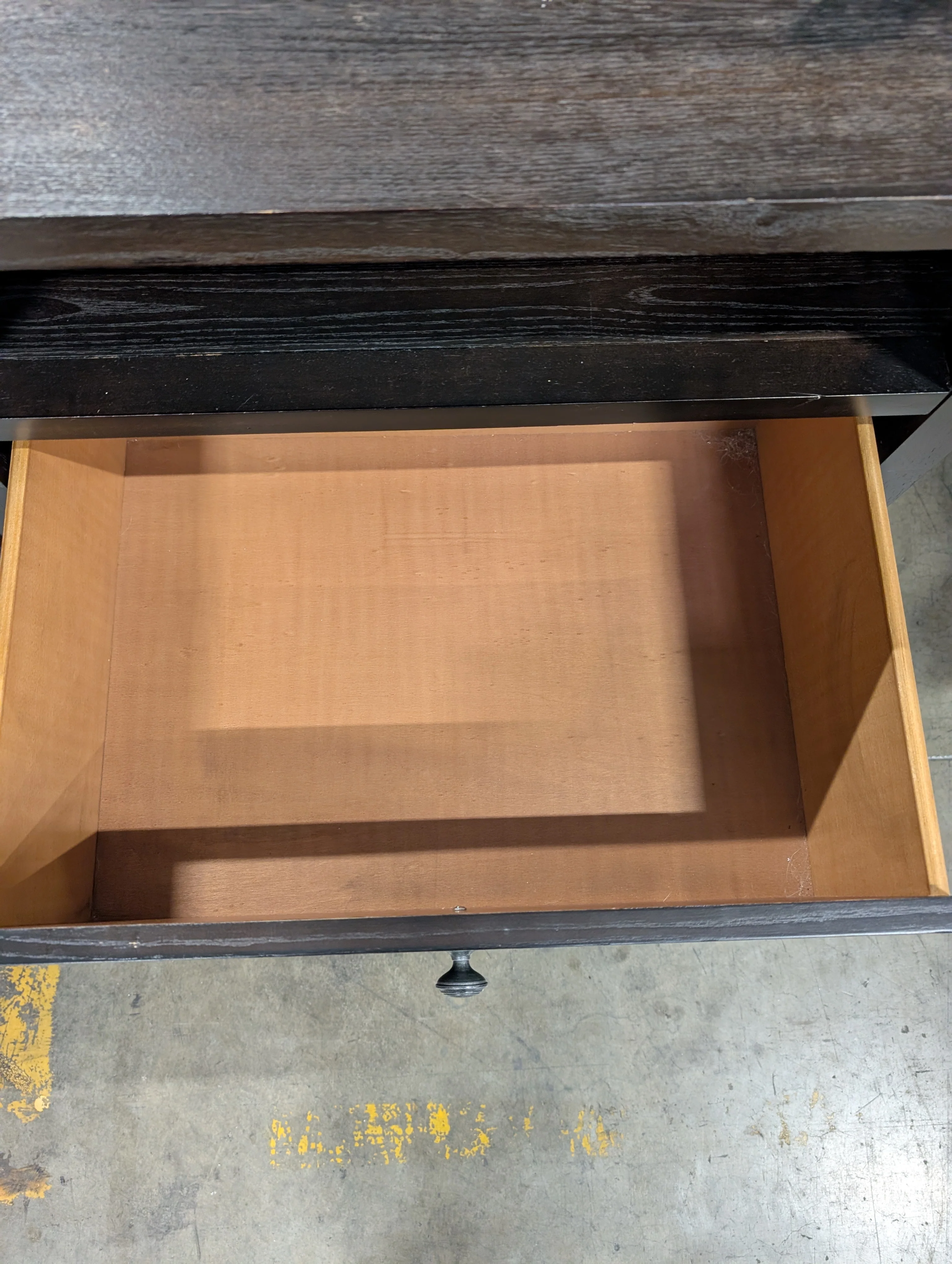 Dark Wood Bassett Media Console with Storage - Image 6