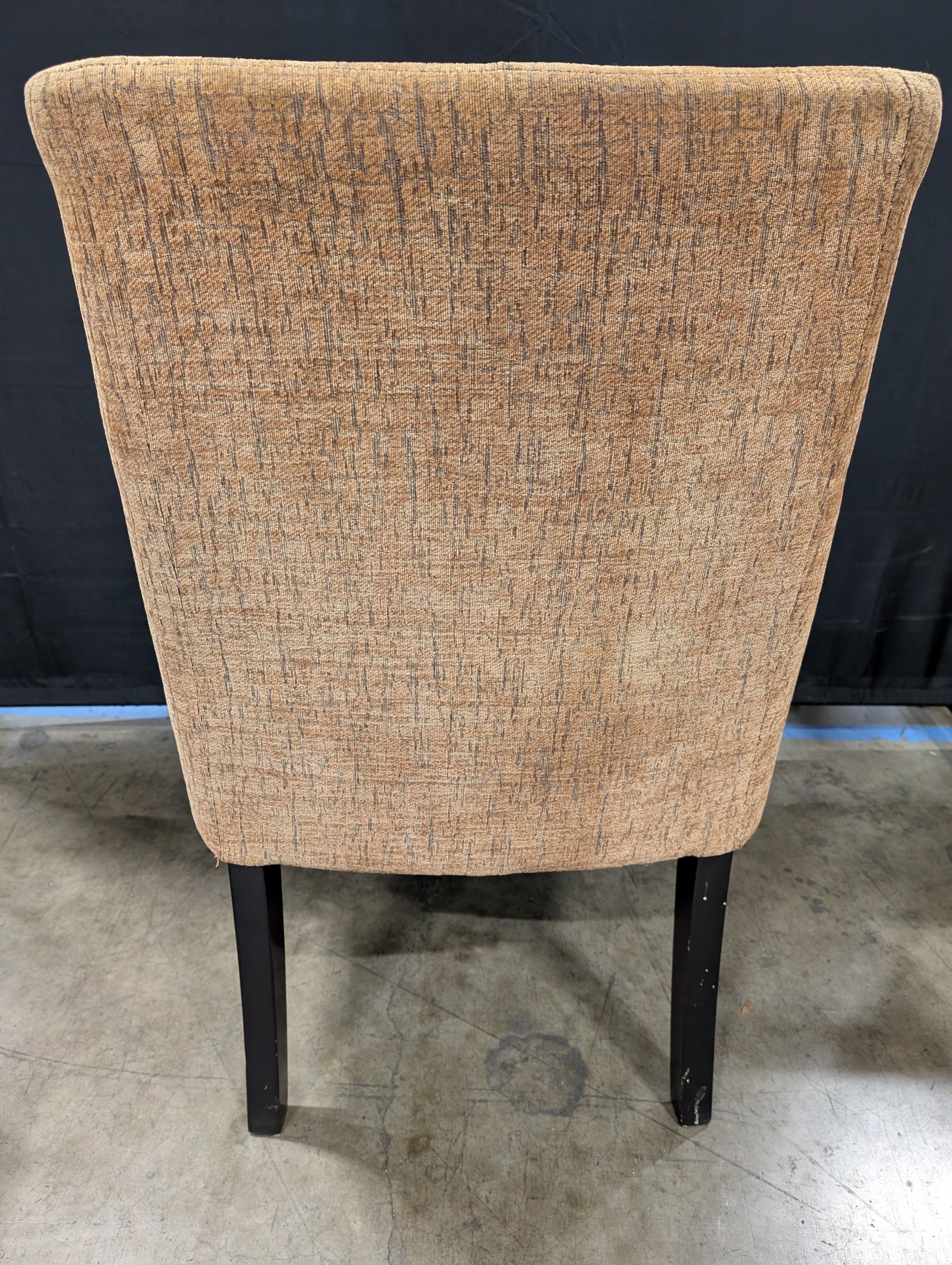 Textured Brown Upholstered Accent Chair - Image 4