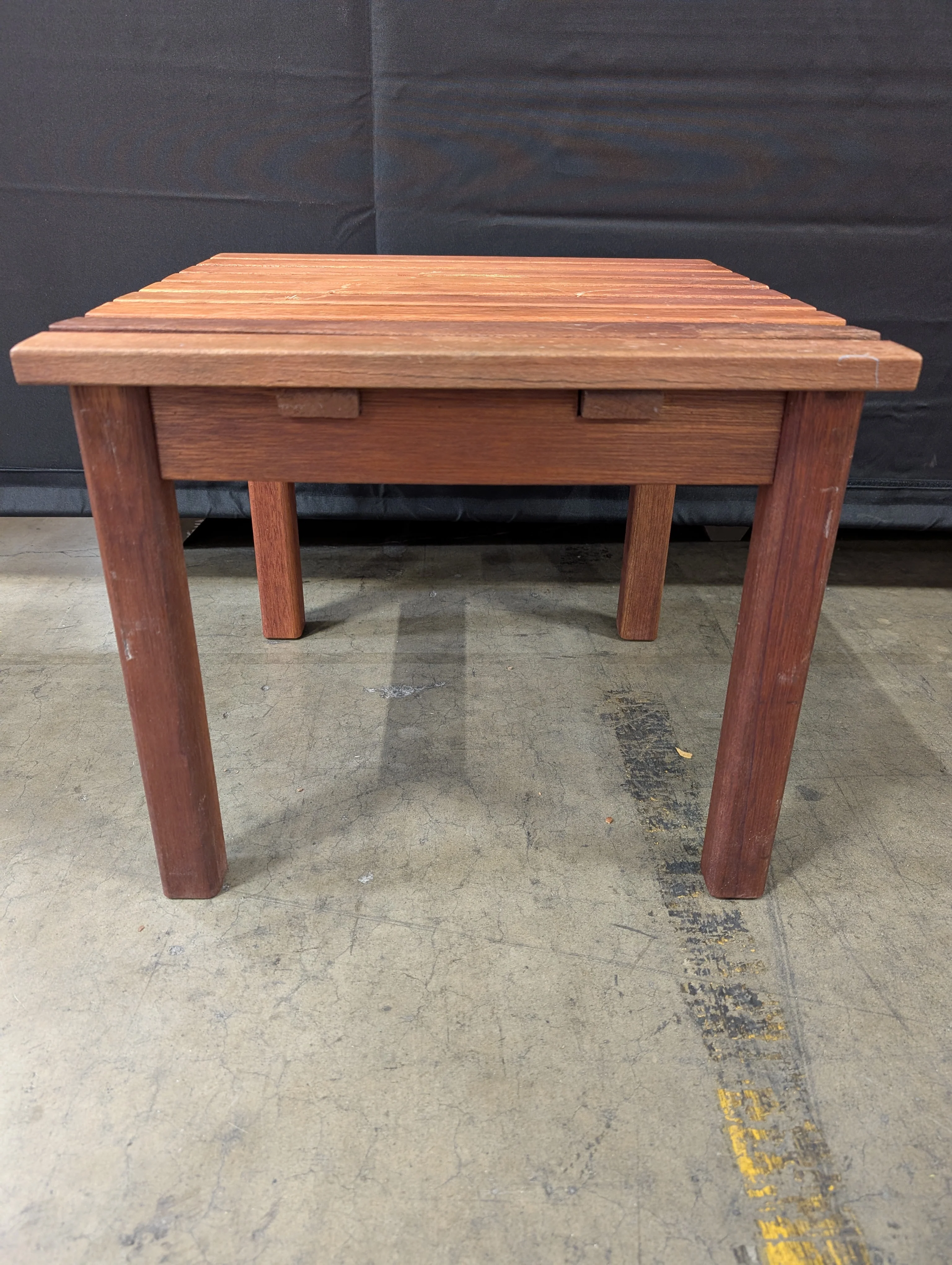 Versatile Slatted Wood Bench Stool - Image 2