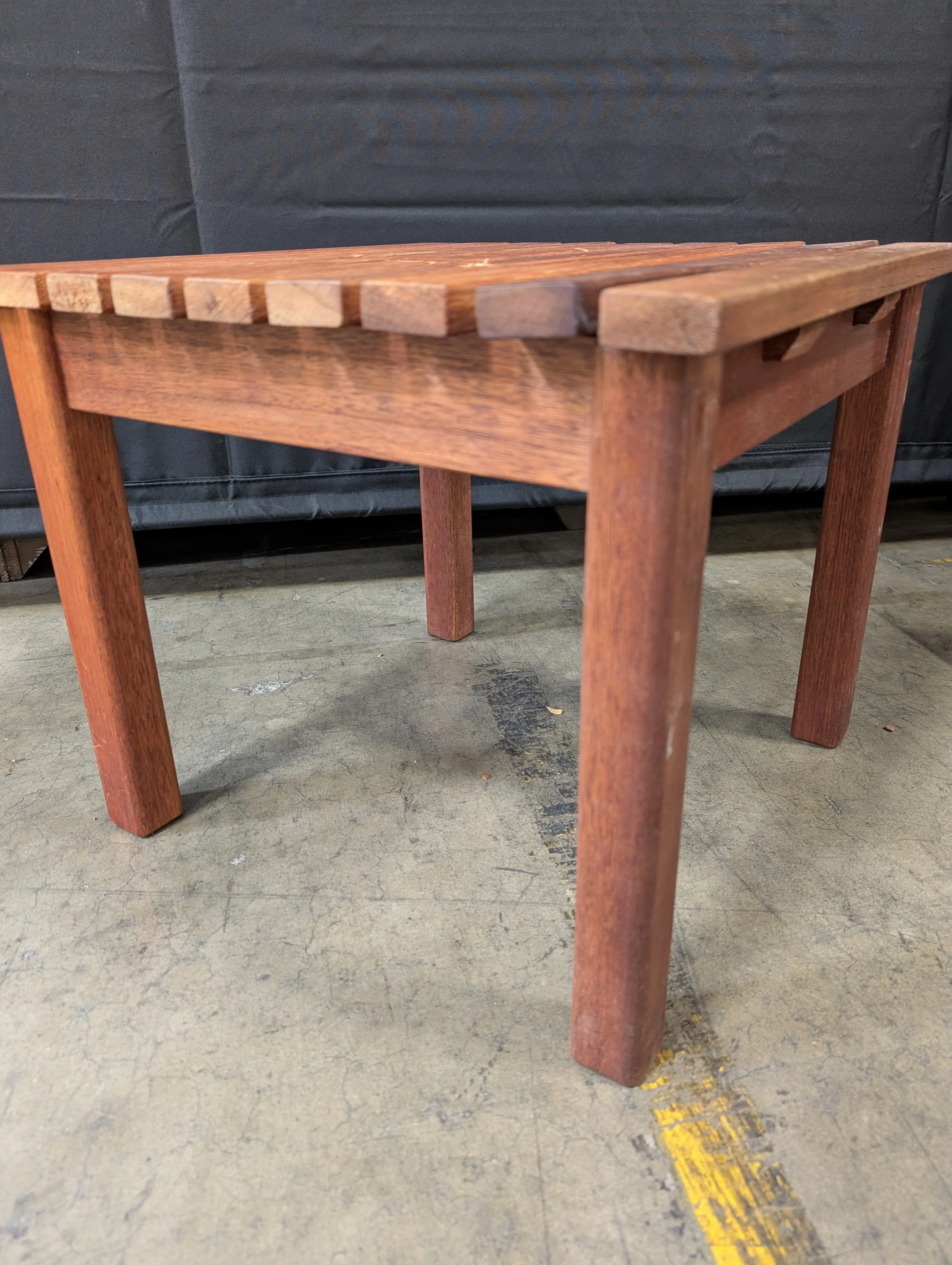 Versatile Slatted Wood Bench Stool - Image 4