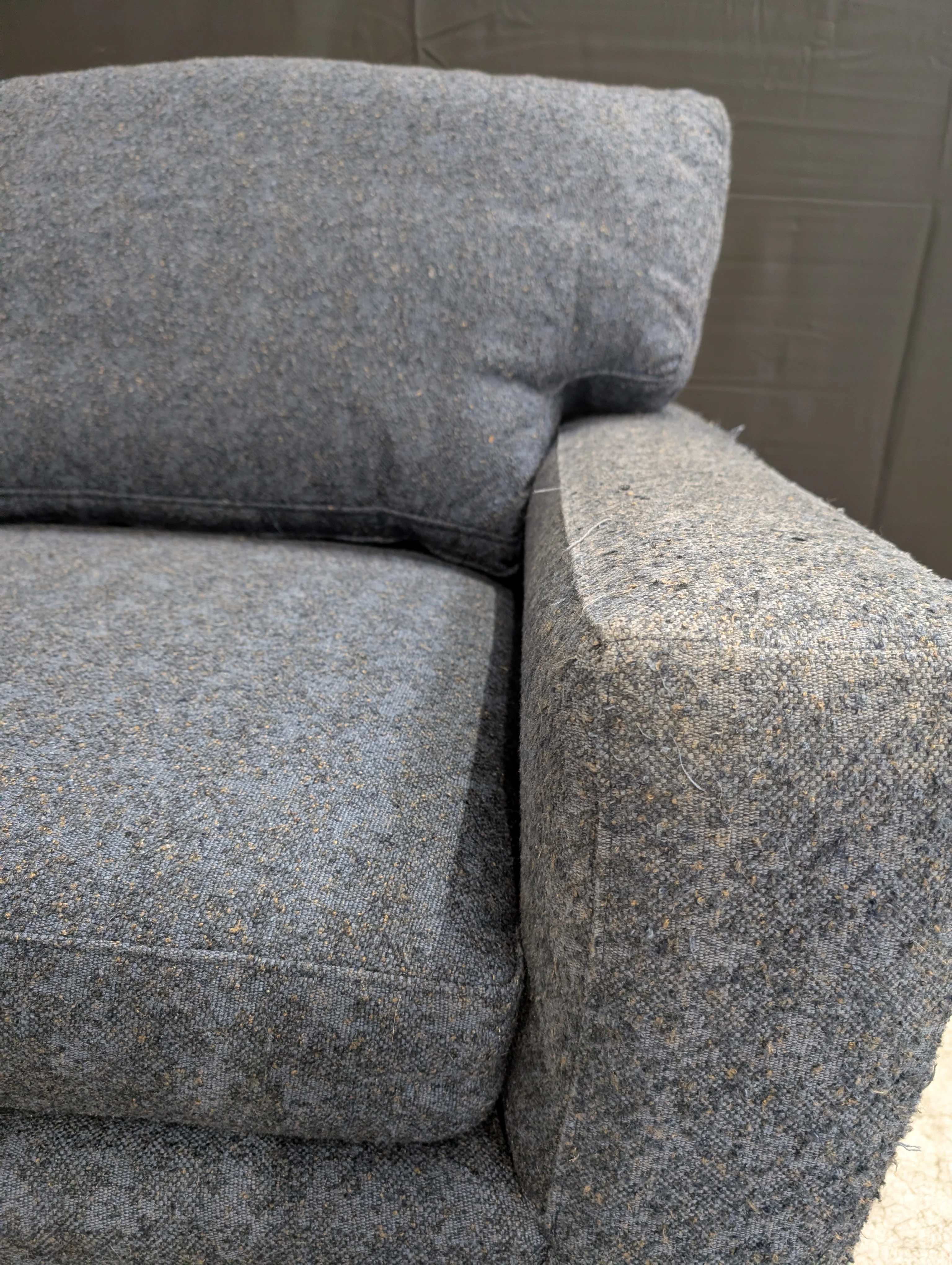 Bassett Contemporary Blue Sectional Sofa - Image 5