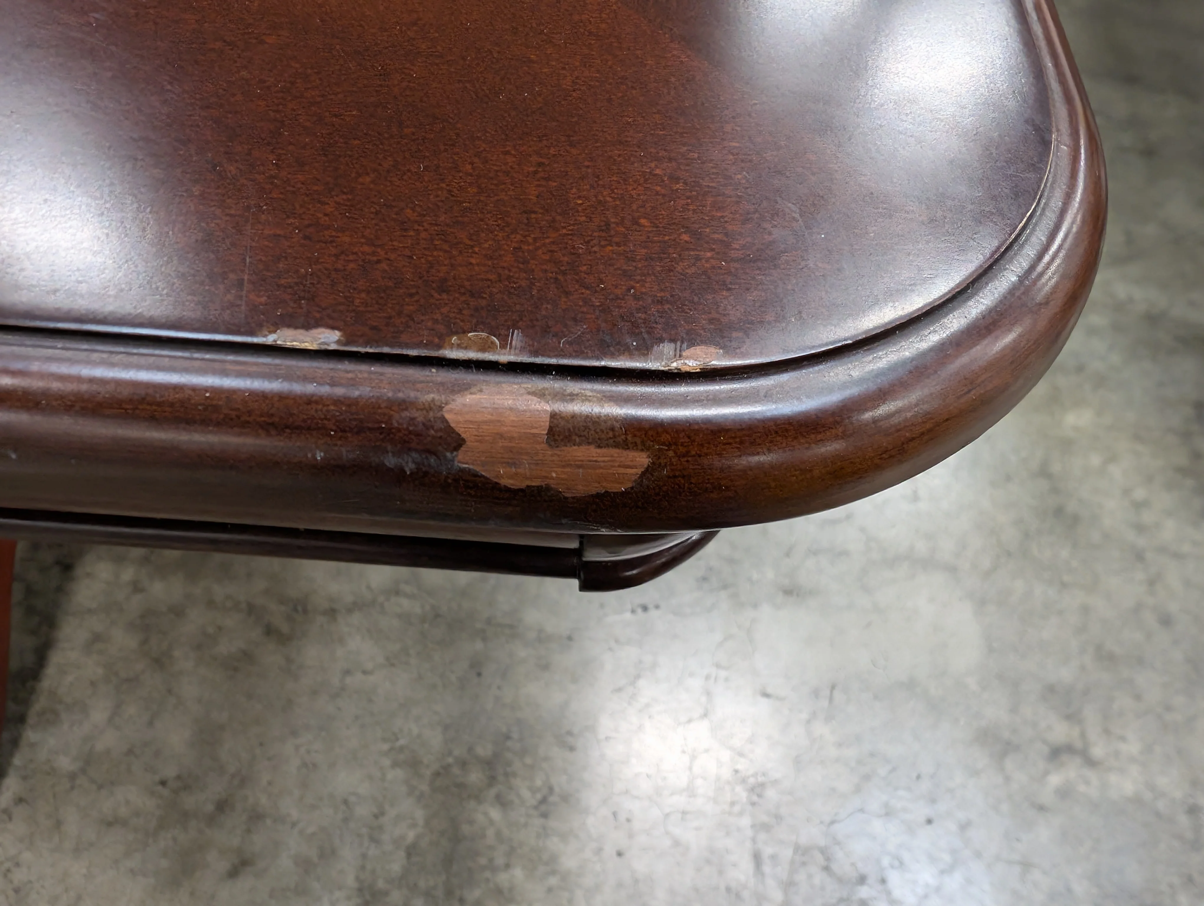 Traditional Dark Wood Rectangular Dining Table - Image 5