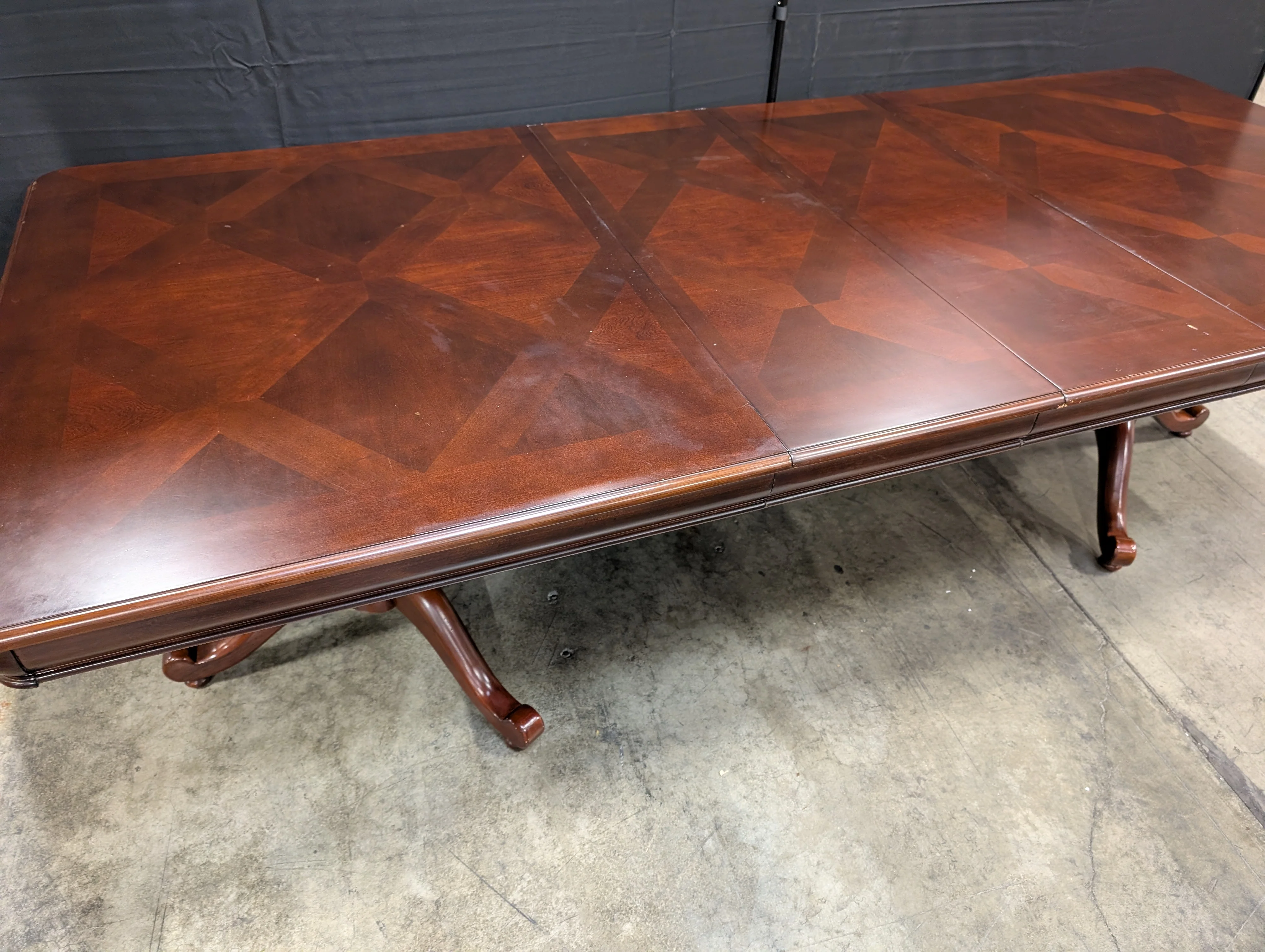 Traditional Dark Wood Rectangular Dining Table - Image 6