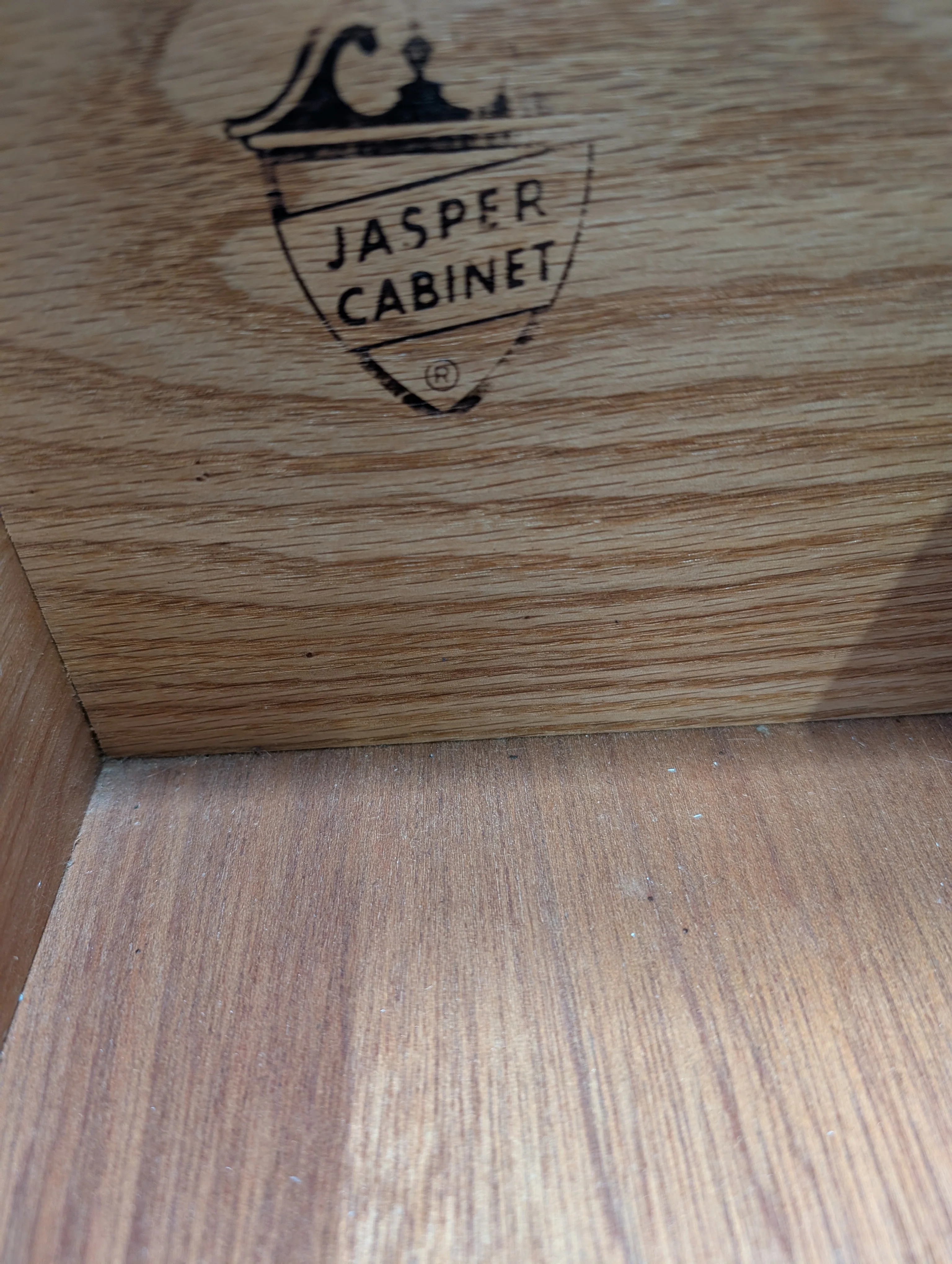 Jasper Cabinet co. Vintage Secretary Desk with Carved Details - Image 5