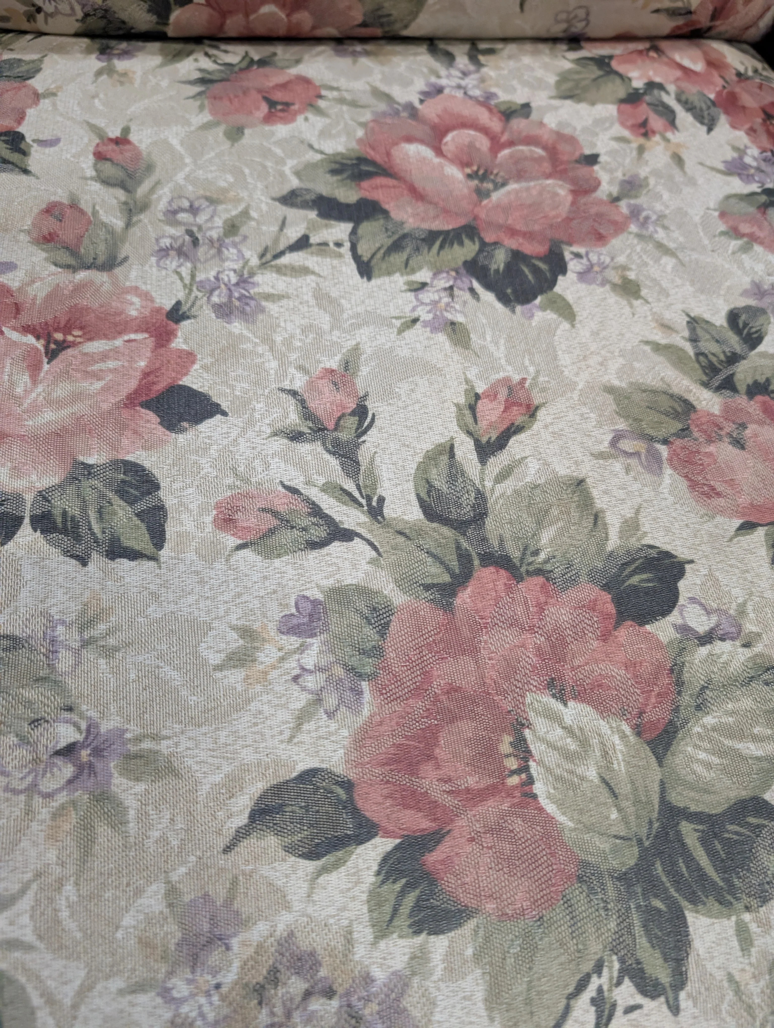 Traditional High-Back Floral Armchair - Image 5