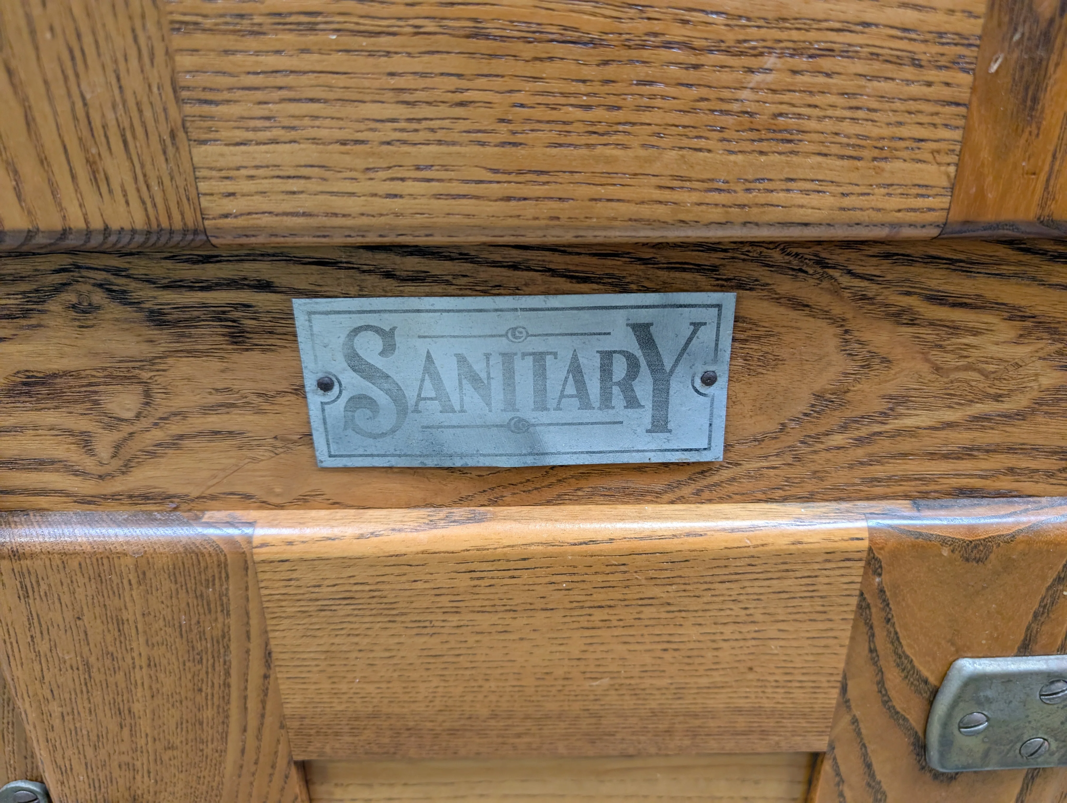 Vintage Oak Ice Box Cabinet - Image 3