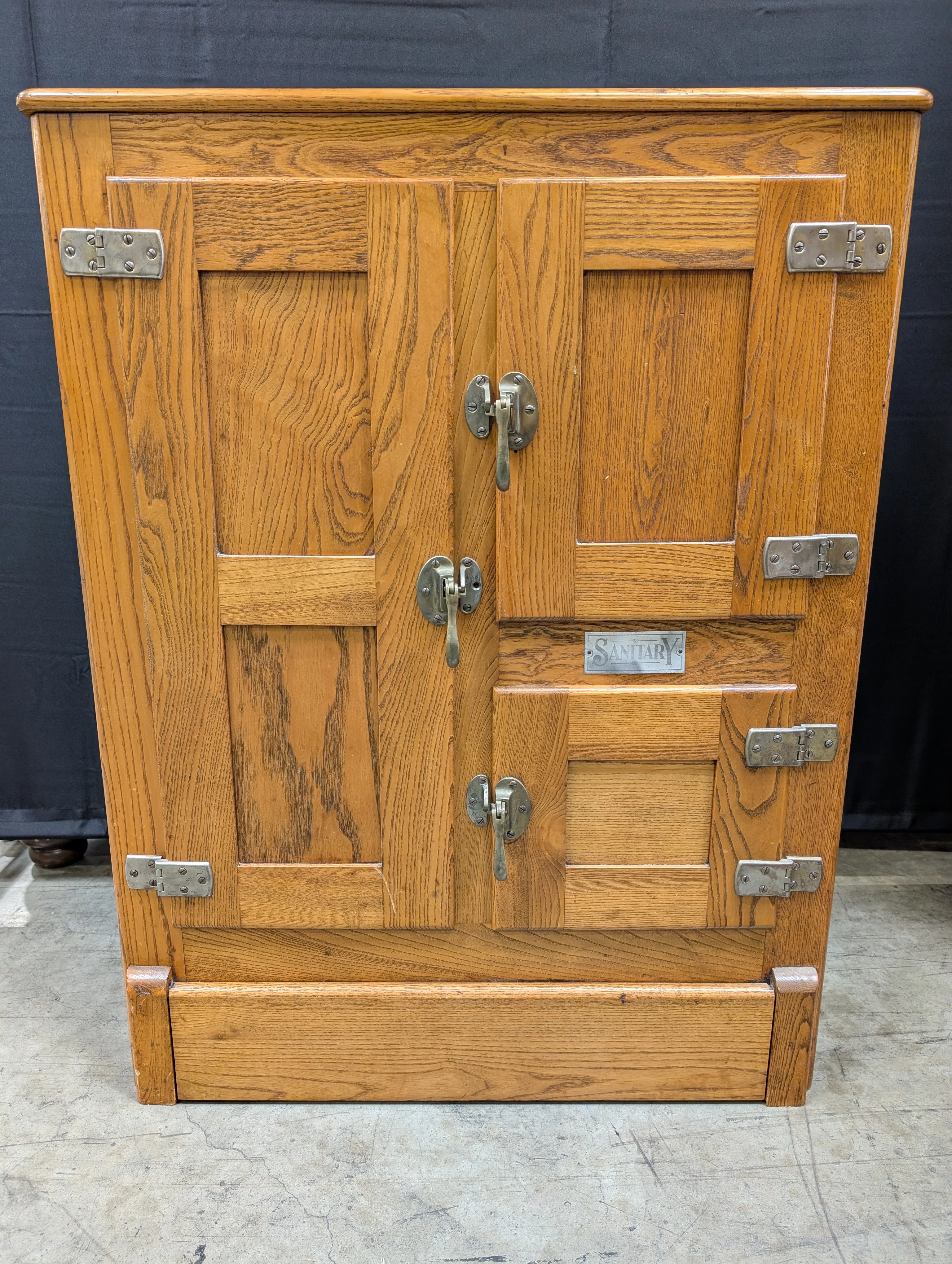 Vintage Oak Ice Box Cabinet - Image 6