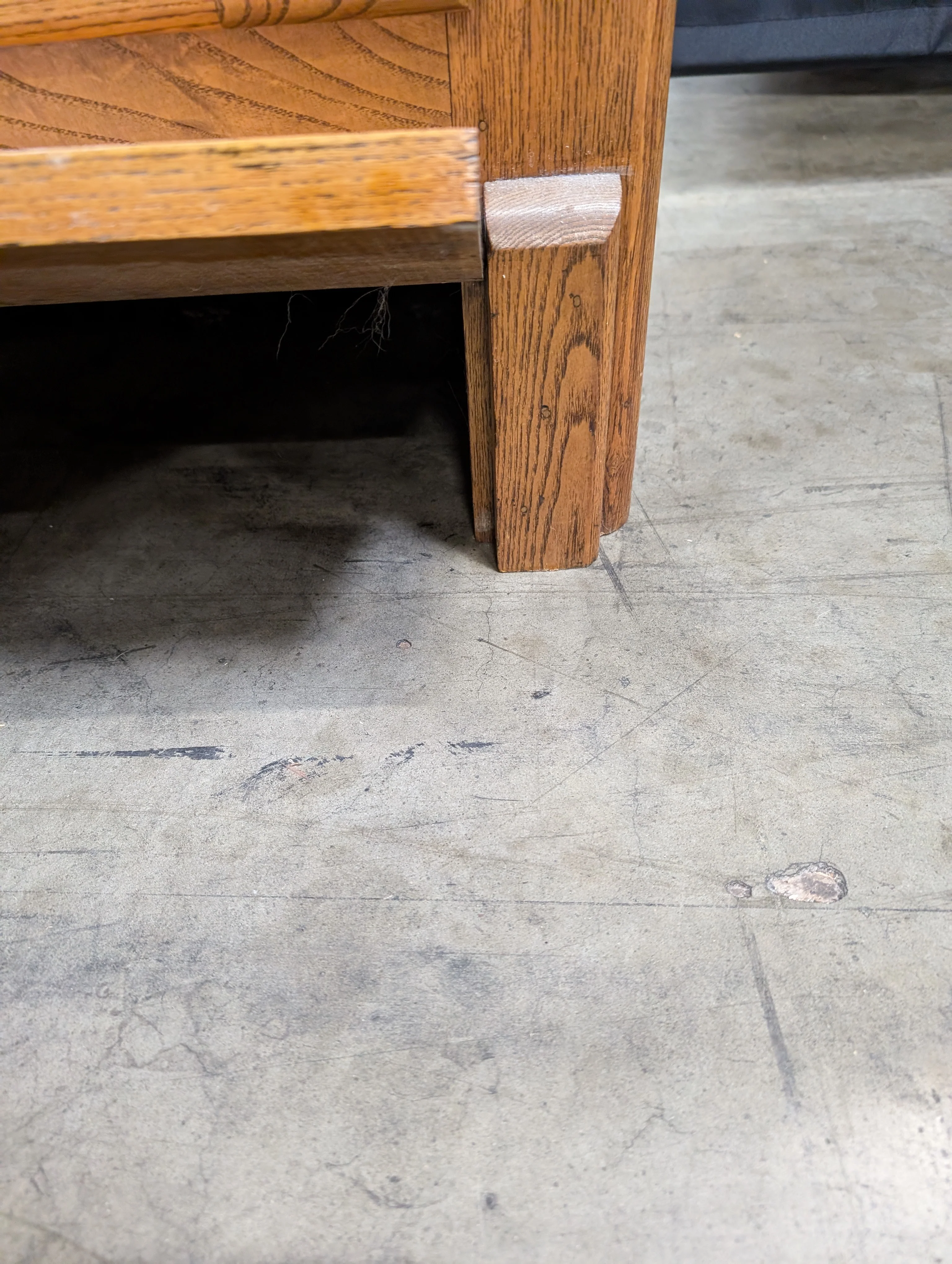Vintage Oak Ice Box Cabinet - Image 9