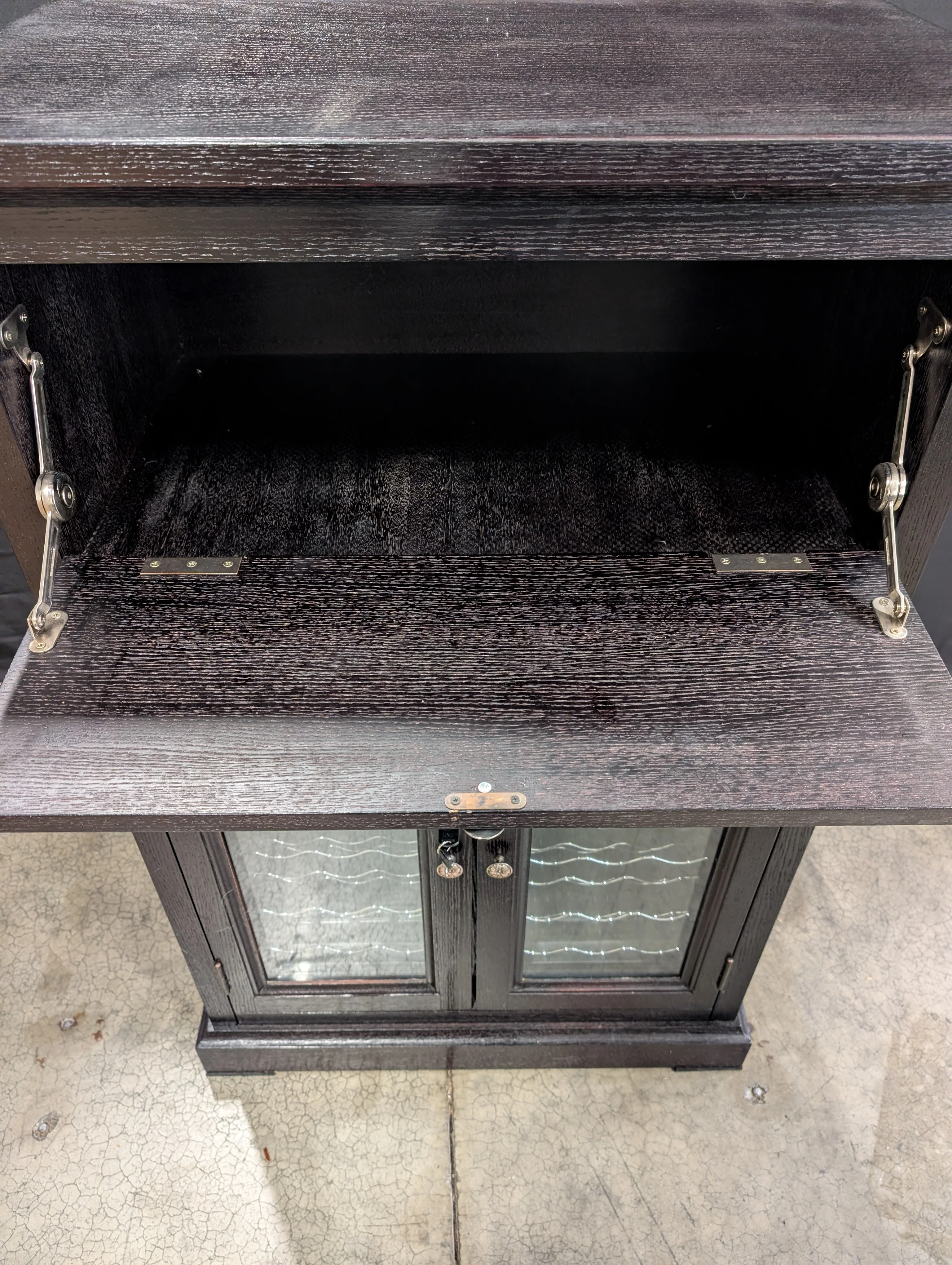 WineEnthusiast Dark Wood Cabinet - Image 3