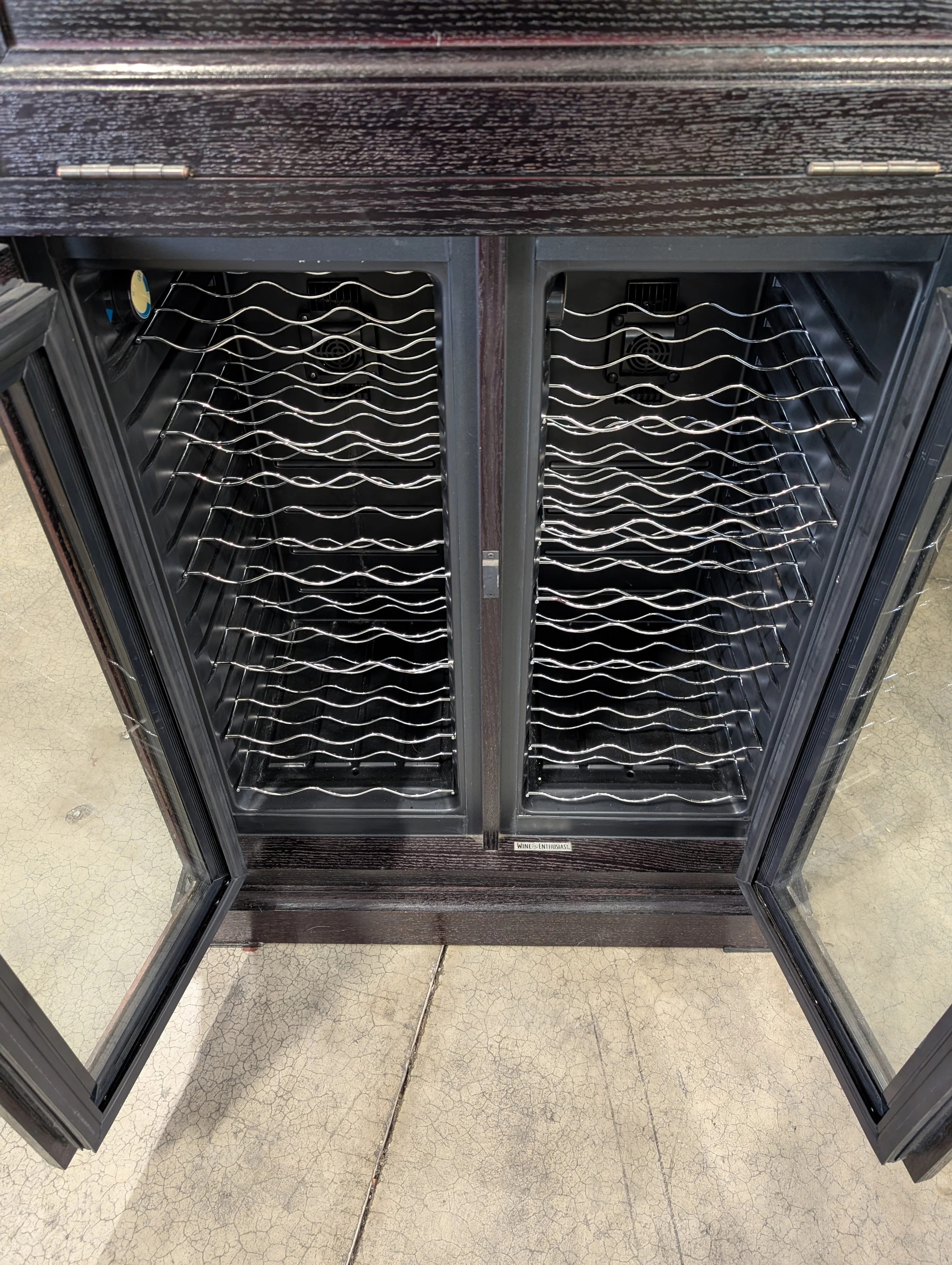 WineEnthusiast Dark Wood Cabinet - Image 7