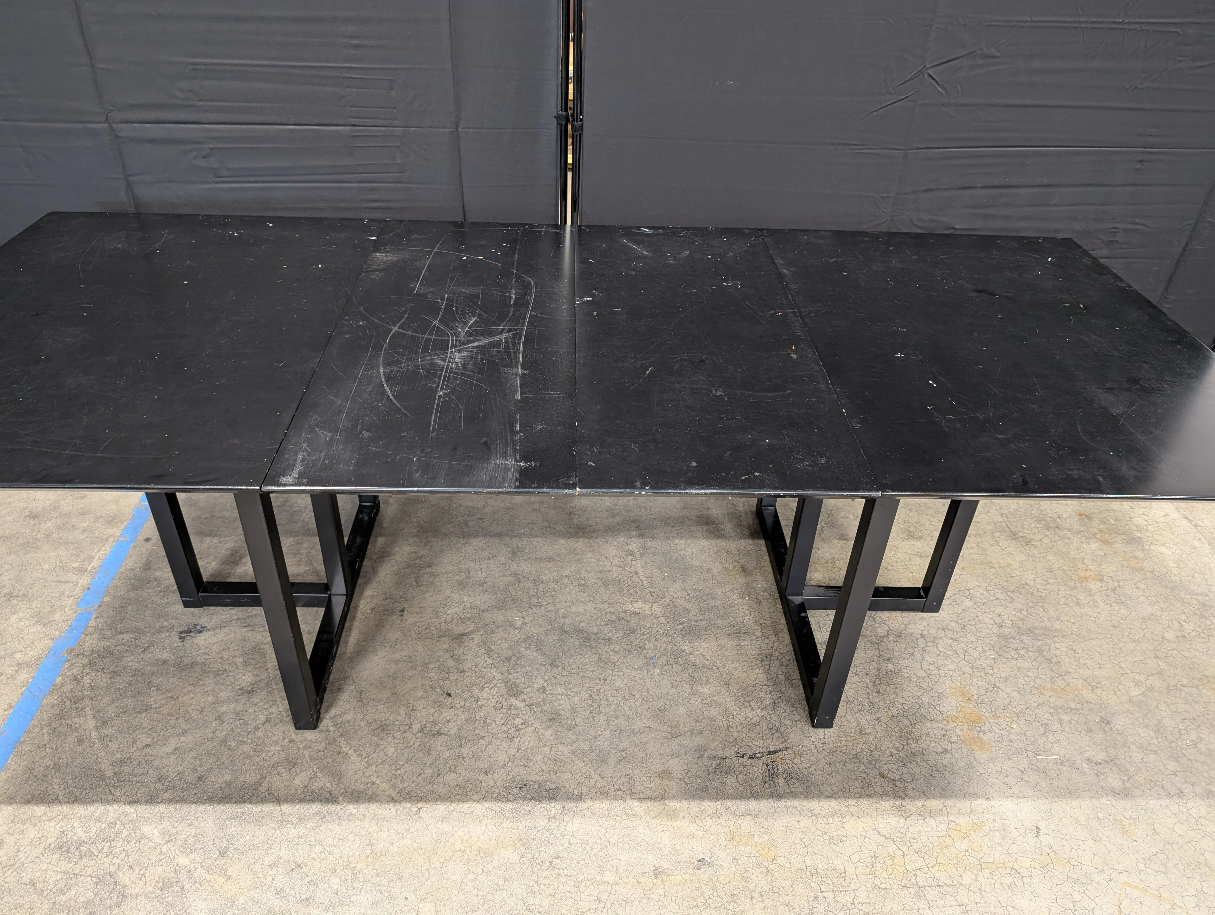 Used Black Rectangular Dining table - Image 2