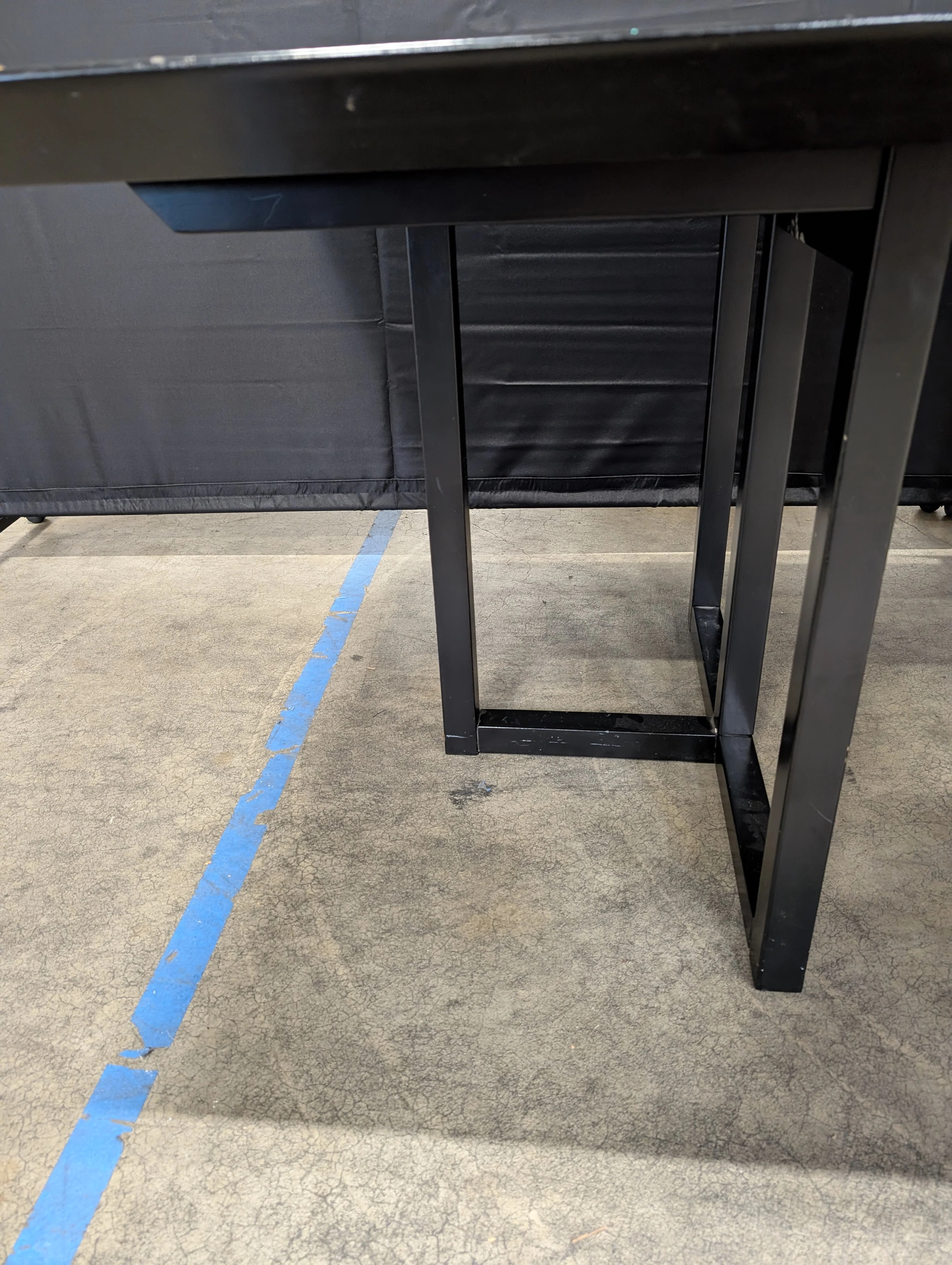 Used Black Rectangular Dining table - Image 4