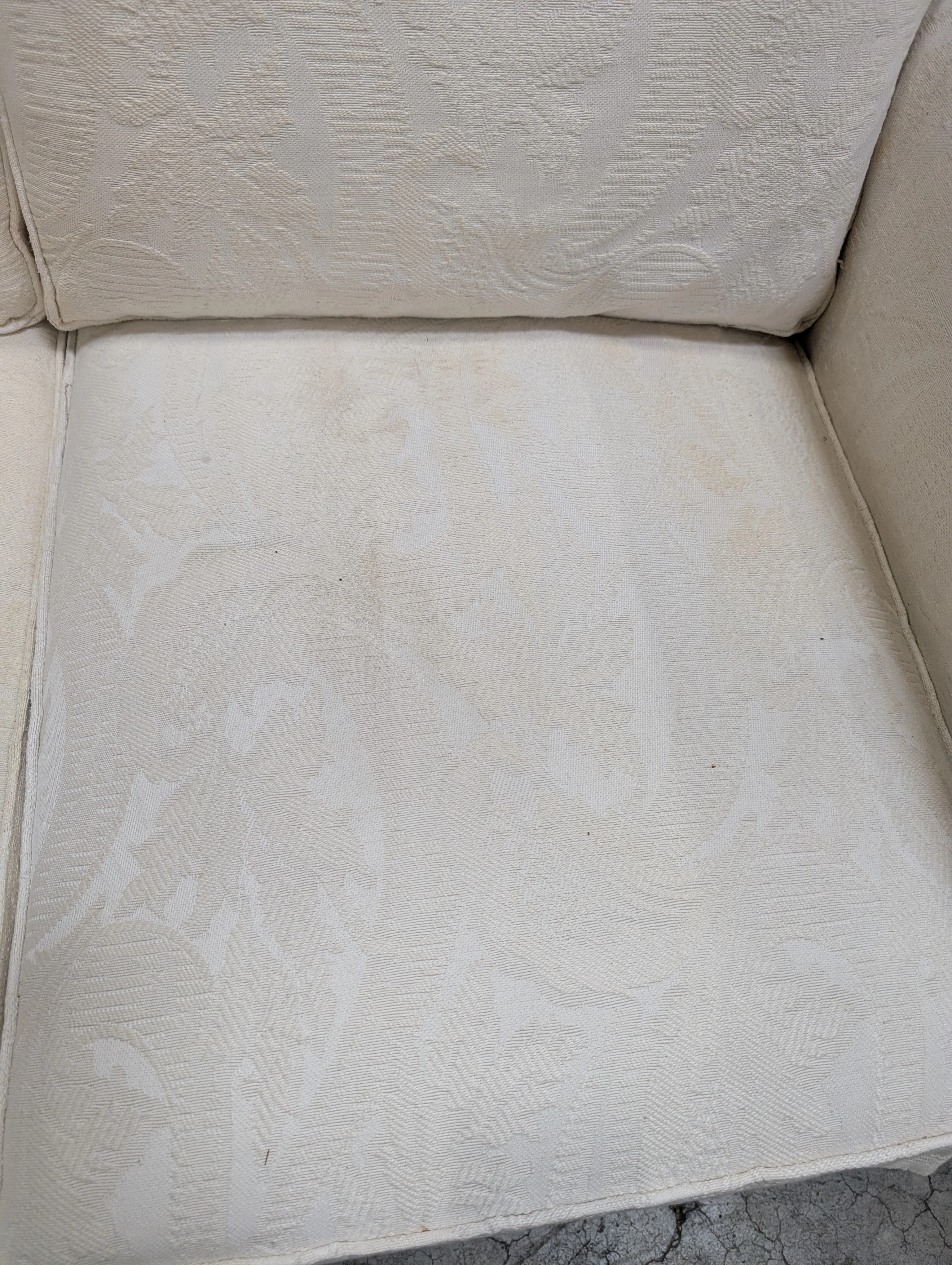 DREXEL Heritage Cream Loveseat - Image 4