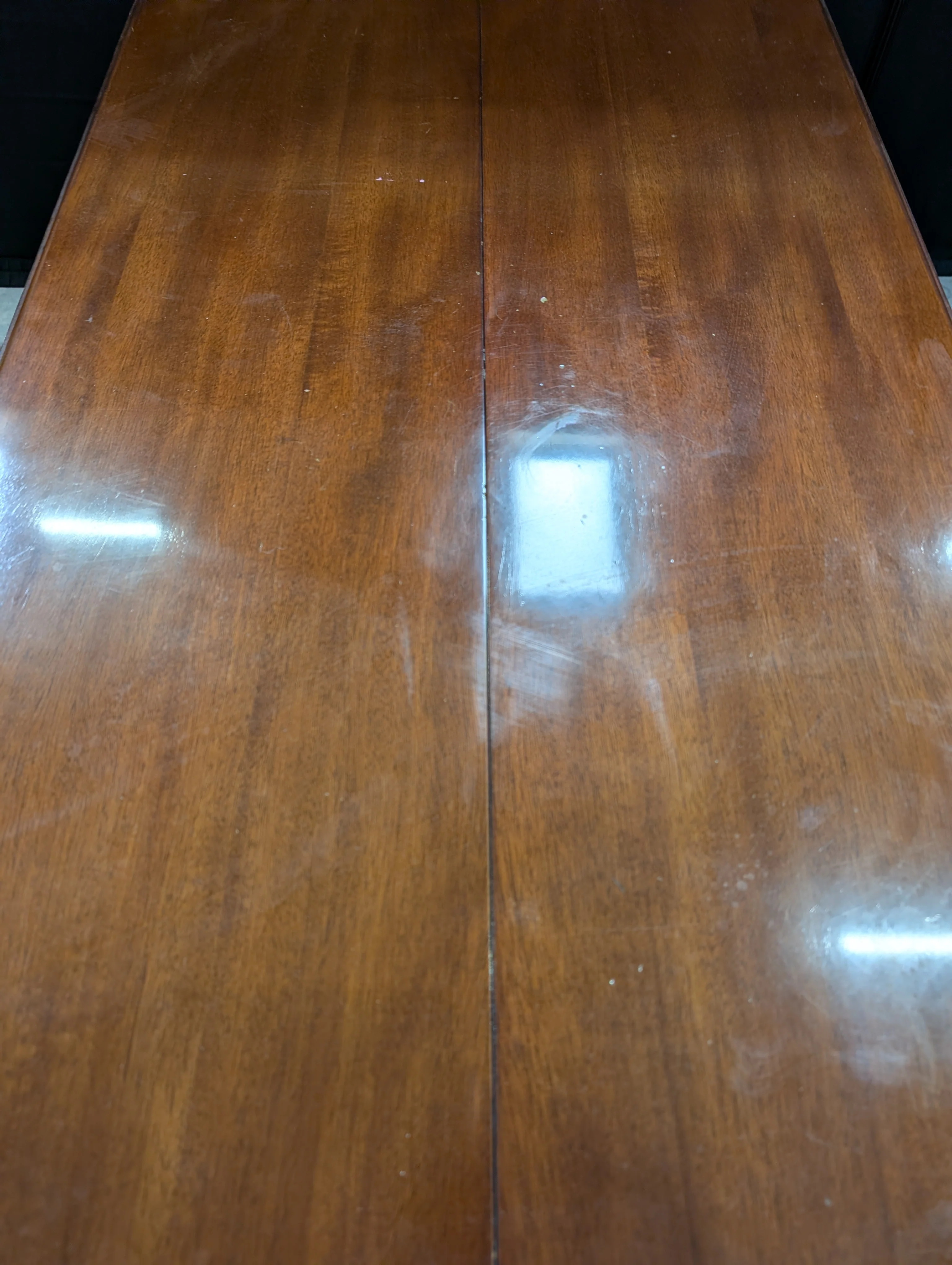 Classic Brown Wood Drop-Leaf Dining Table - Image 6
