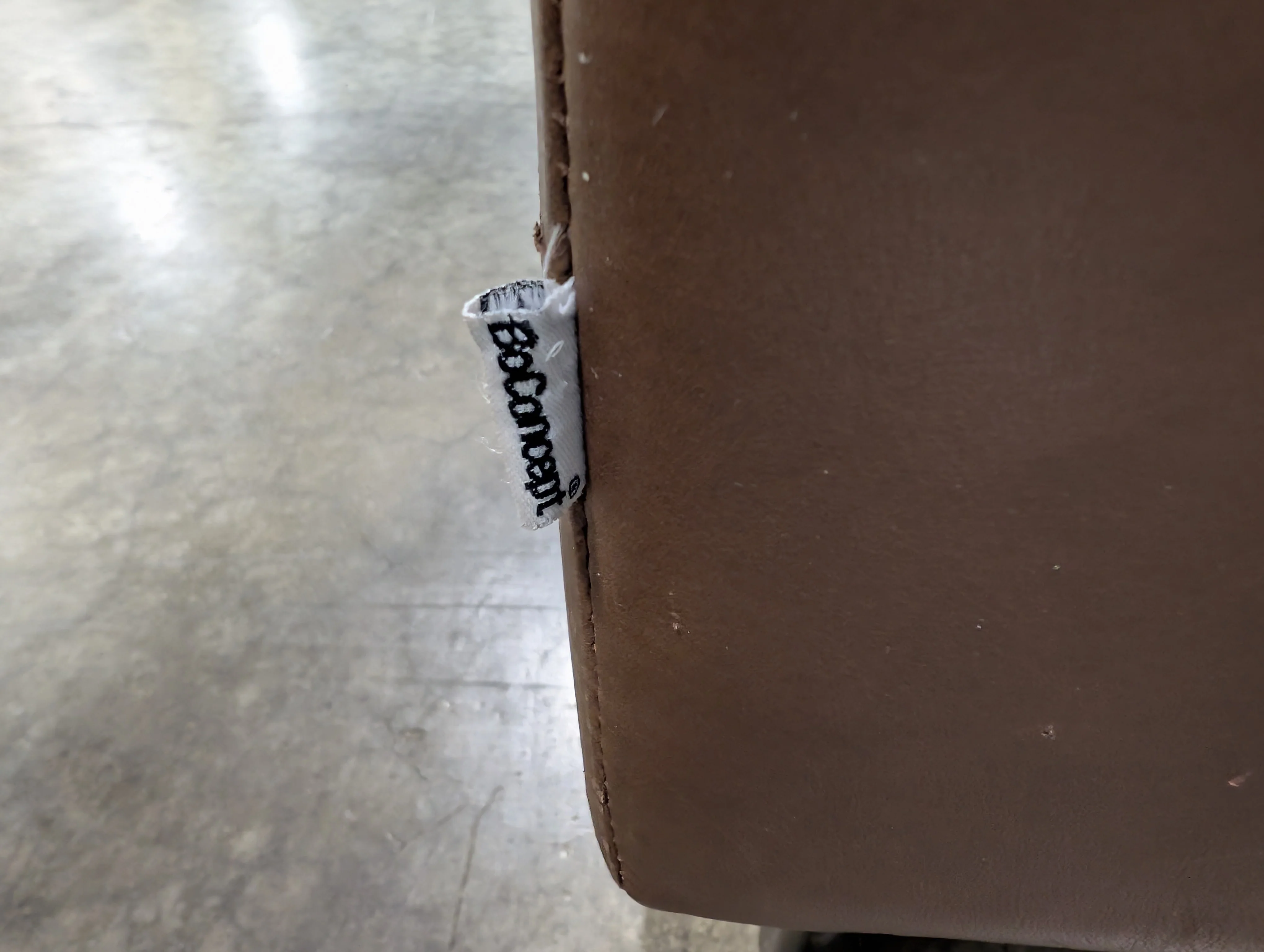 BoConcept Brown Leather Sectional Sofa with Chaise - Image 16