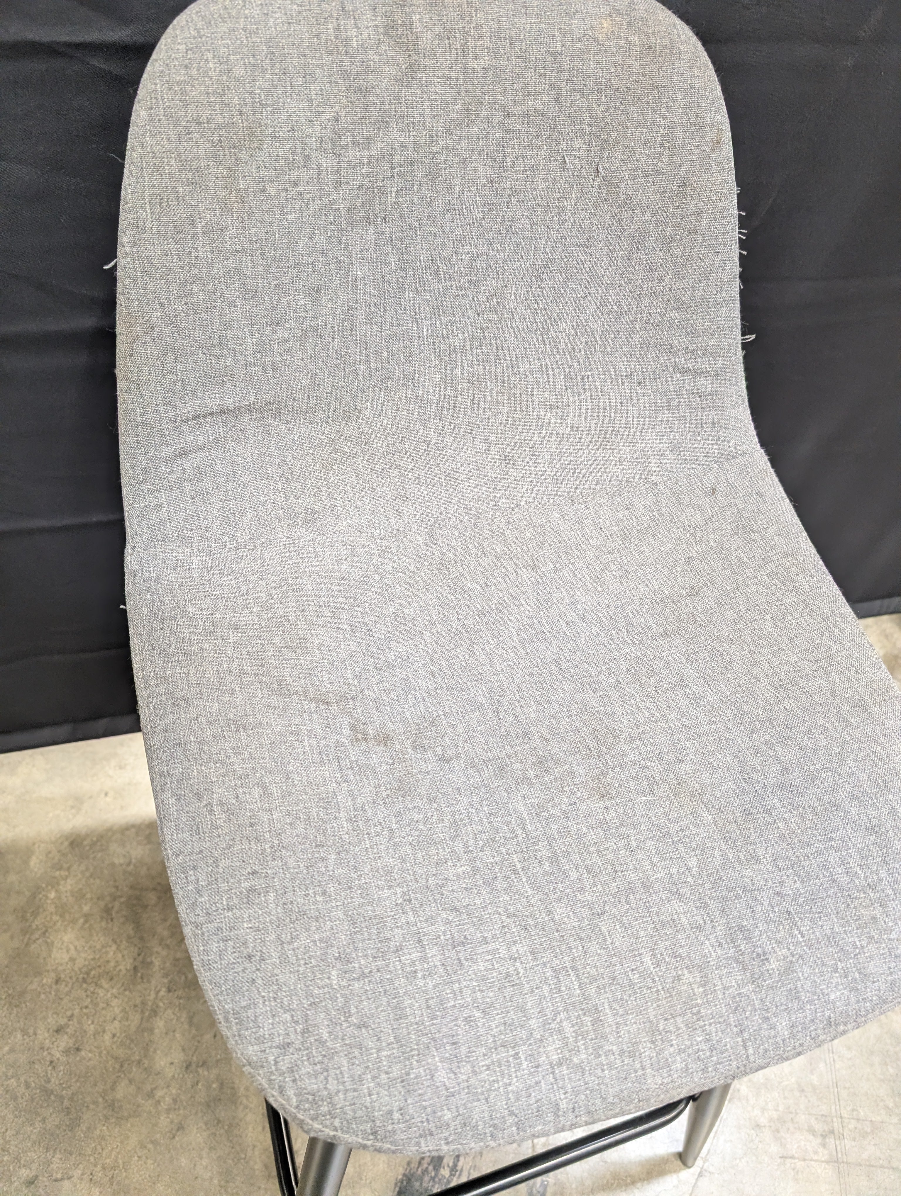 Grey Fabric Counter Stool - Image 4
