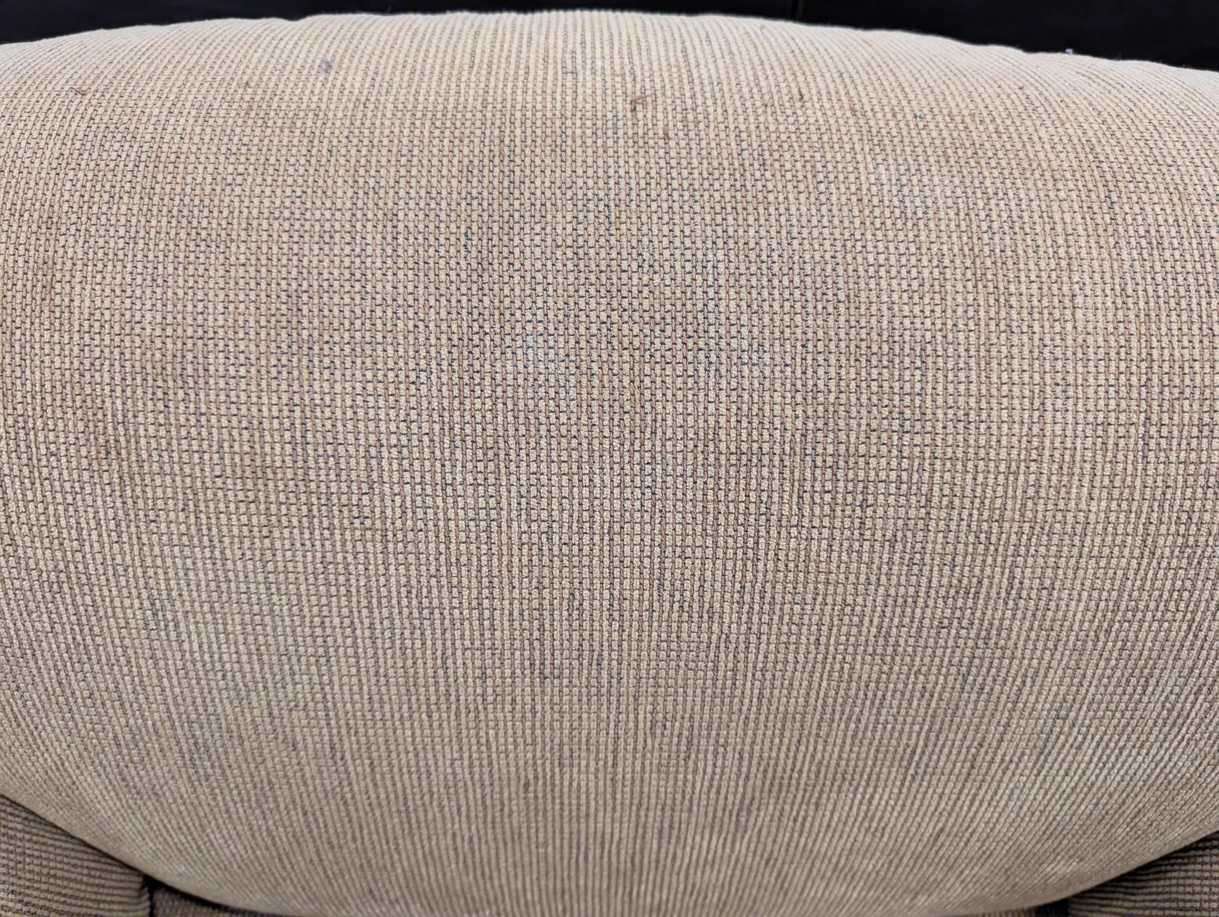 Large Plush Fabric Armchair and Matching Ottoman - Image 4