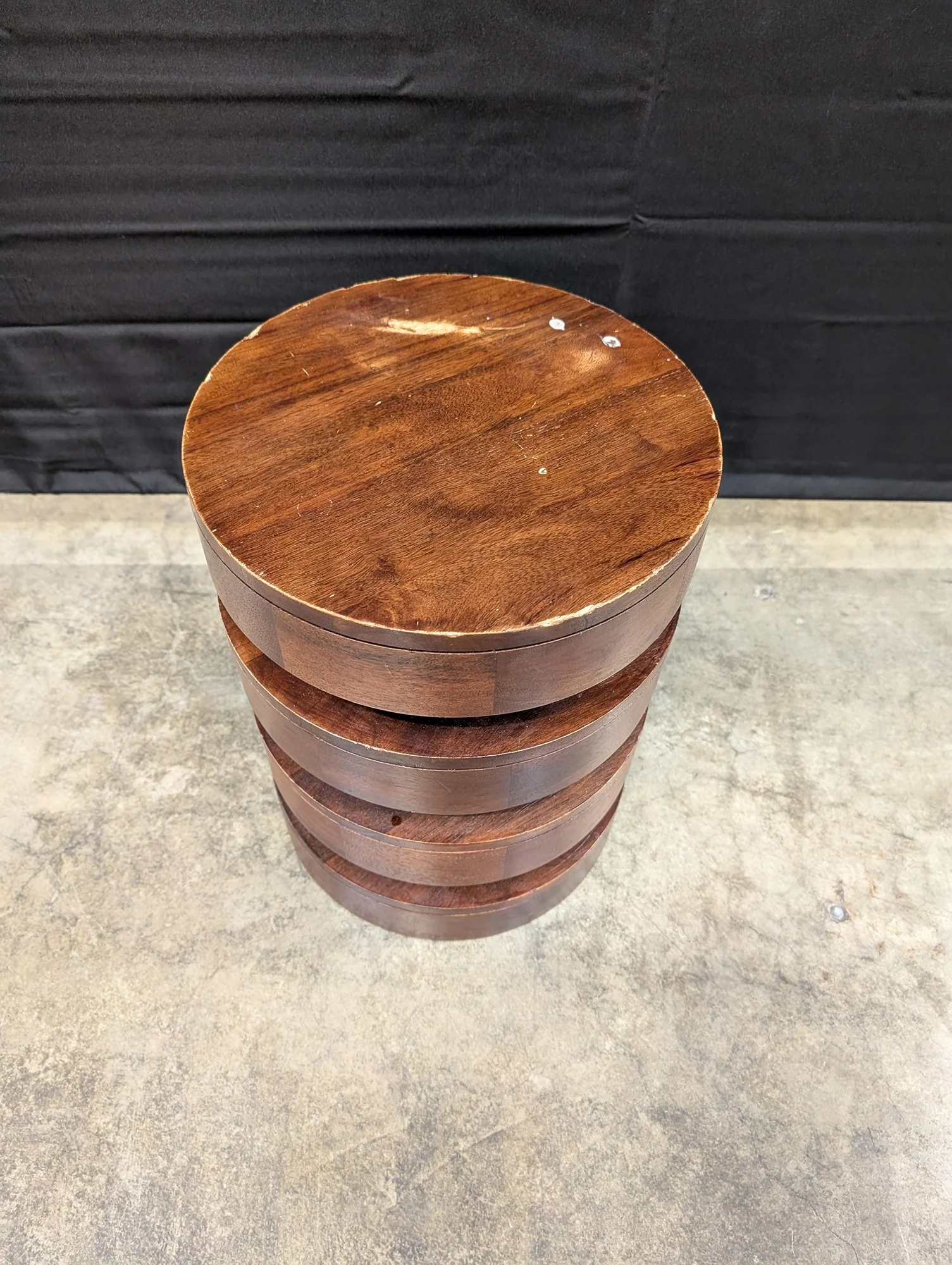 West Elm Totem Round Wood Side Table - Image 2