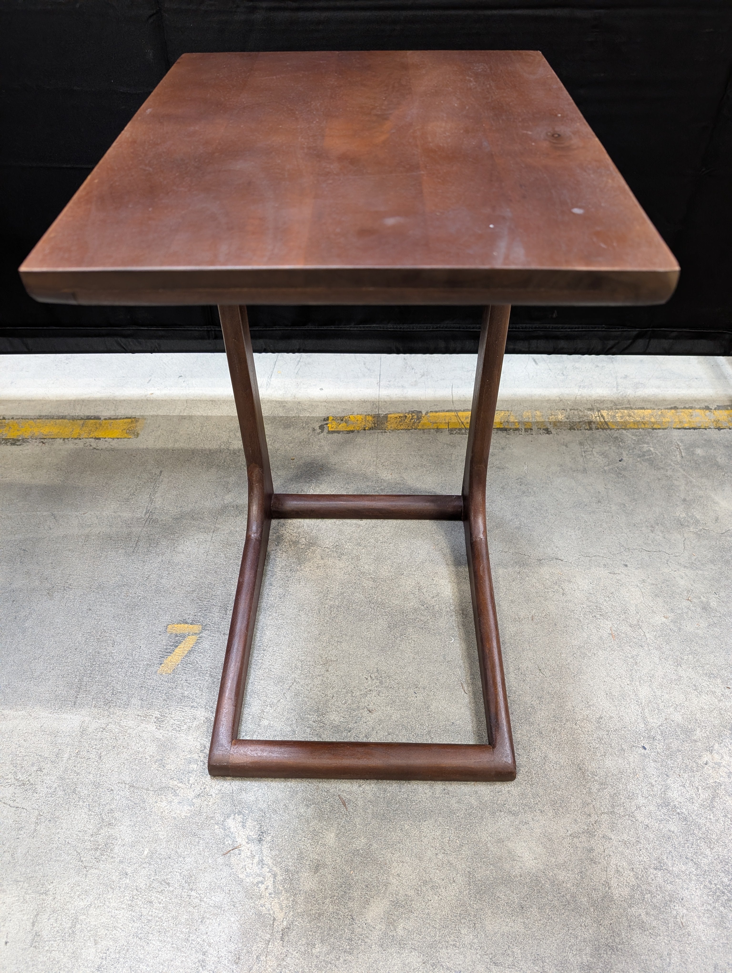 Compact Dark Wood Accent Table - Image 2