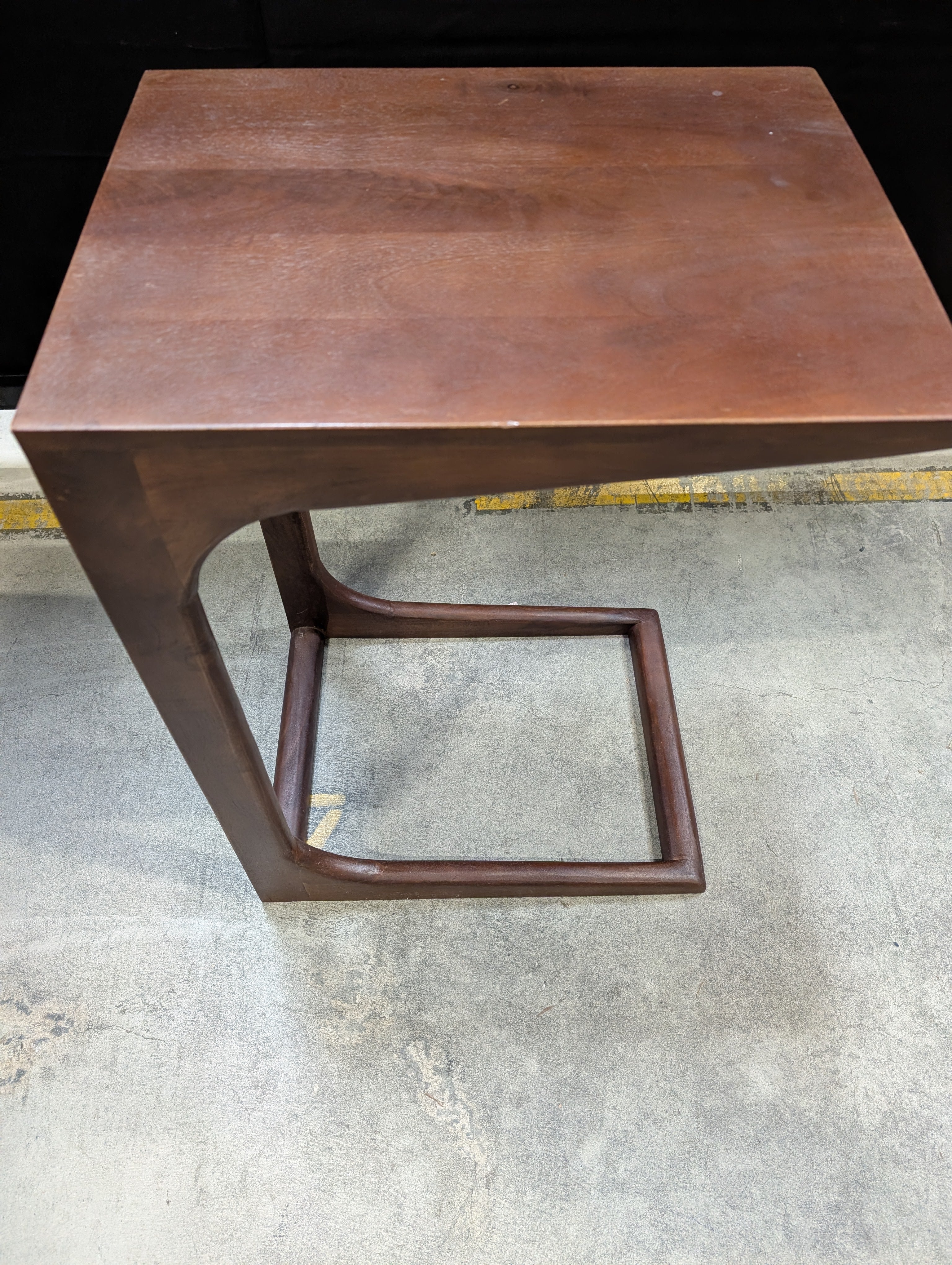 Compact Dark Wood Accent Table - Image 3