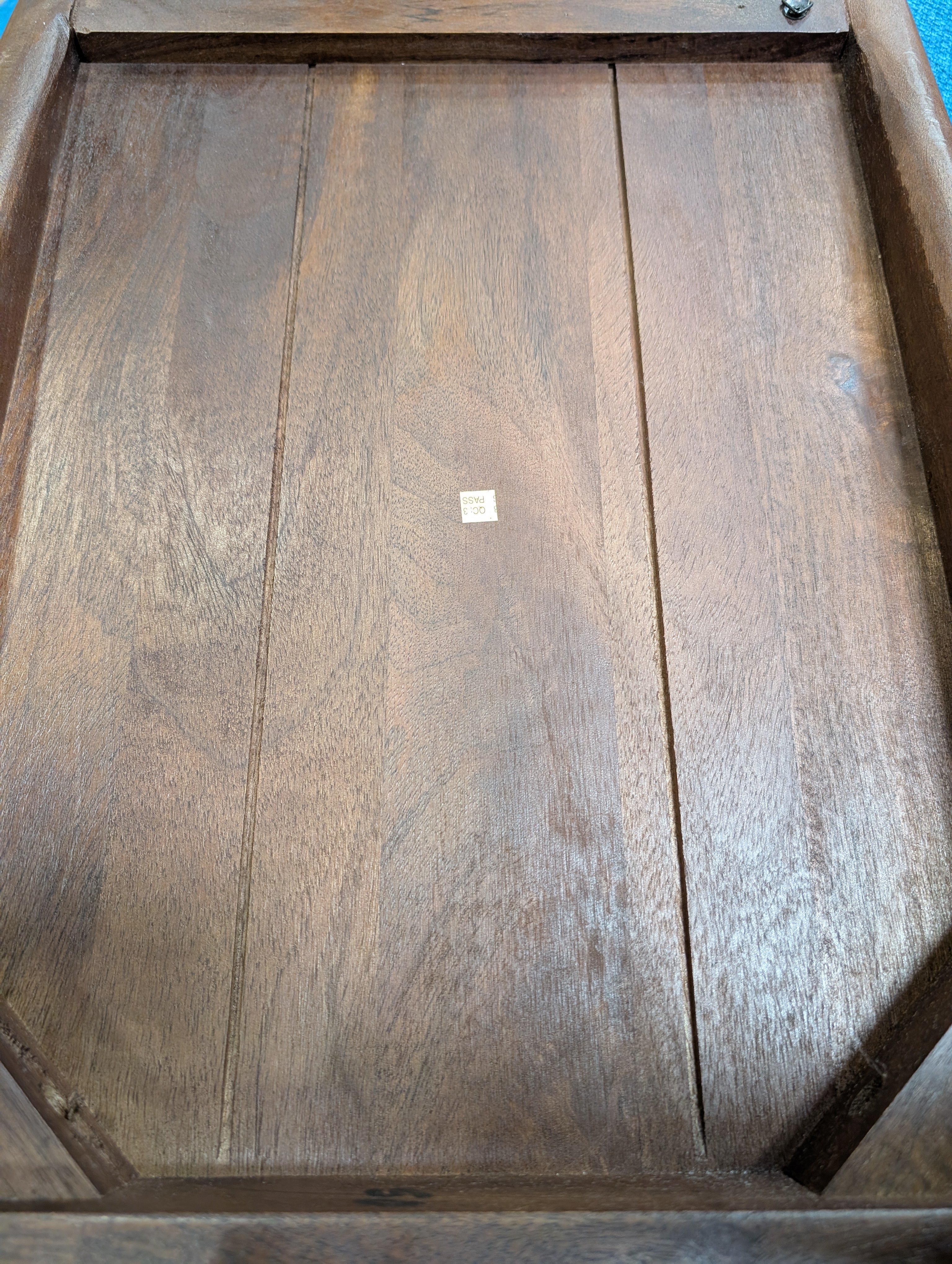 Compact Dark Wood Accent Table - Image 4