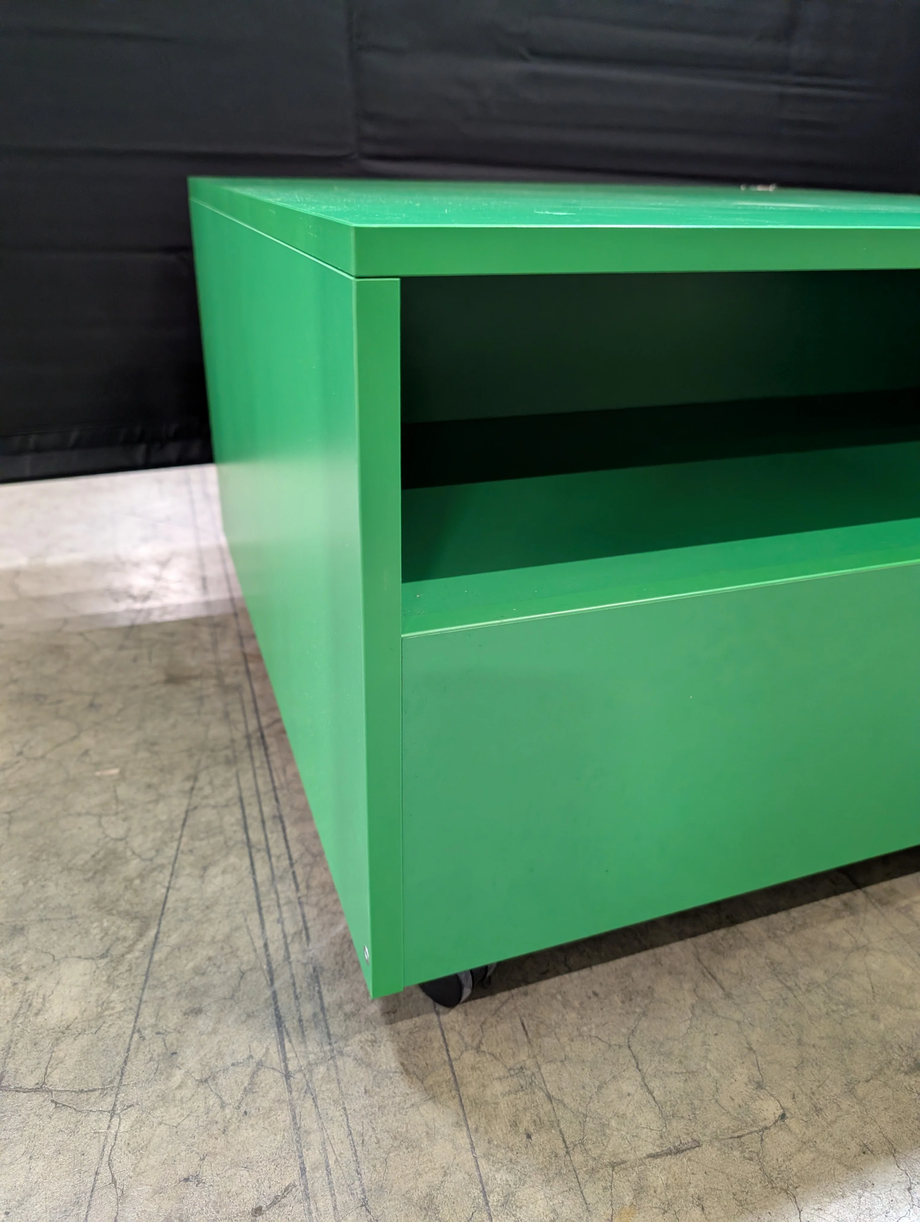 Vibrant Green Rectangular Storage Cabinet - Image 4