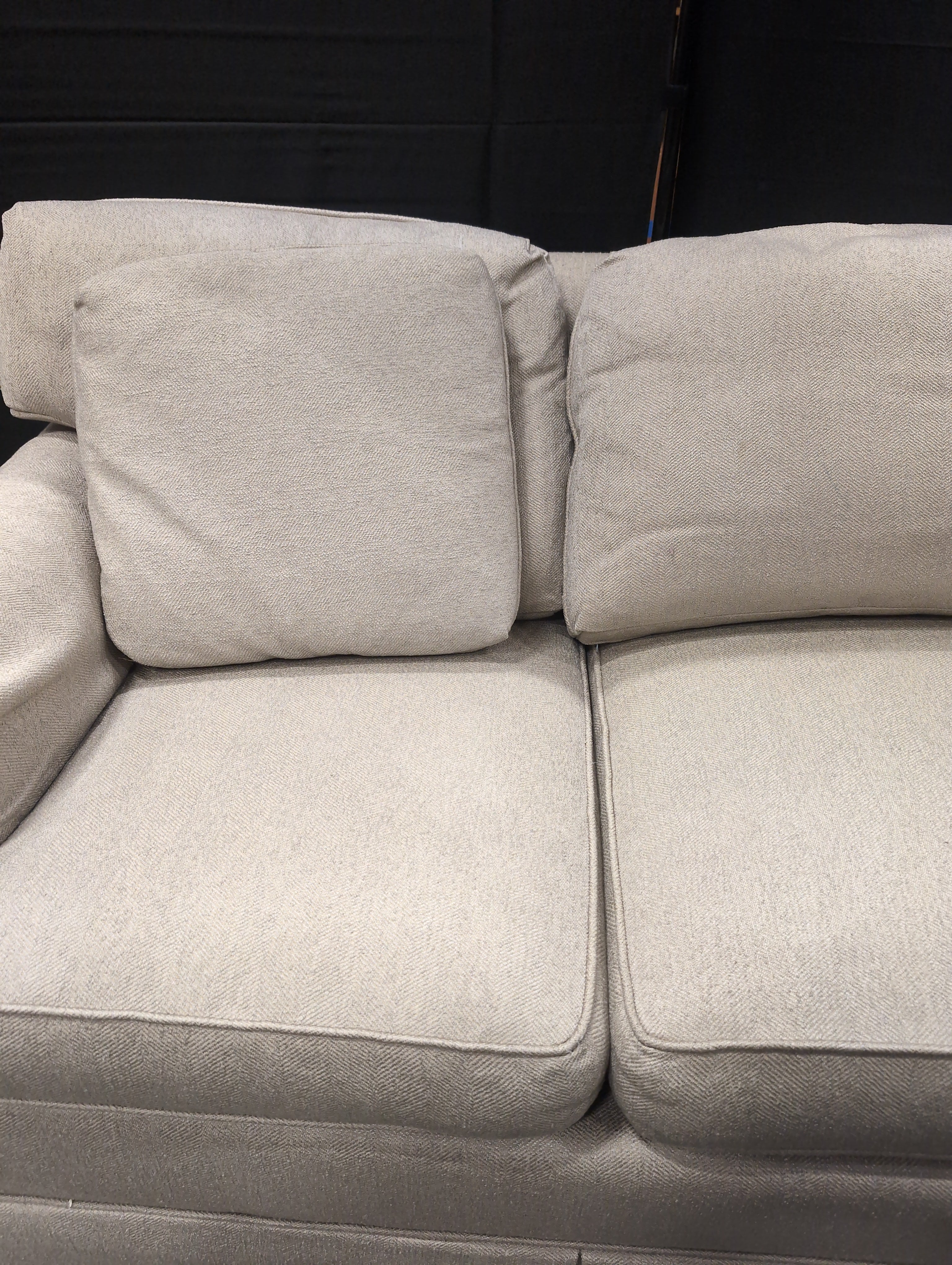 Beige Fabric Three-Seater Sofa - Image 3