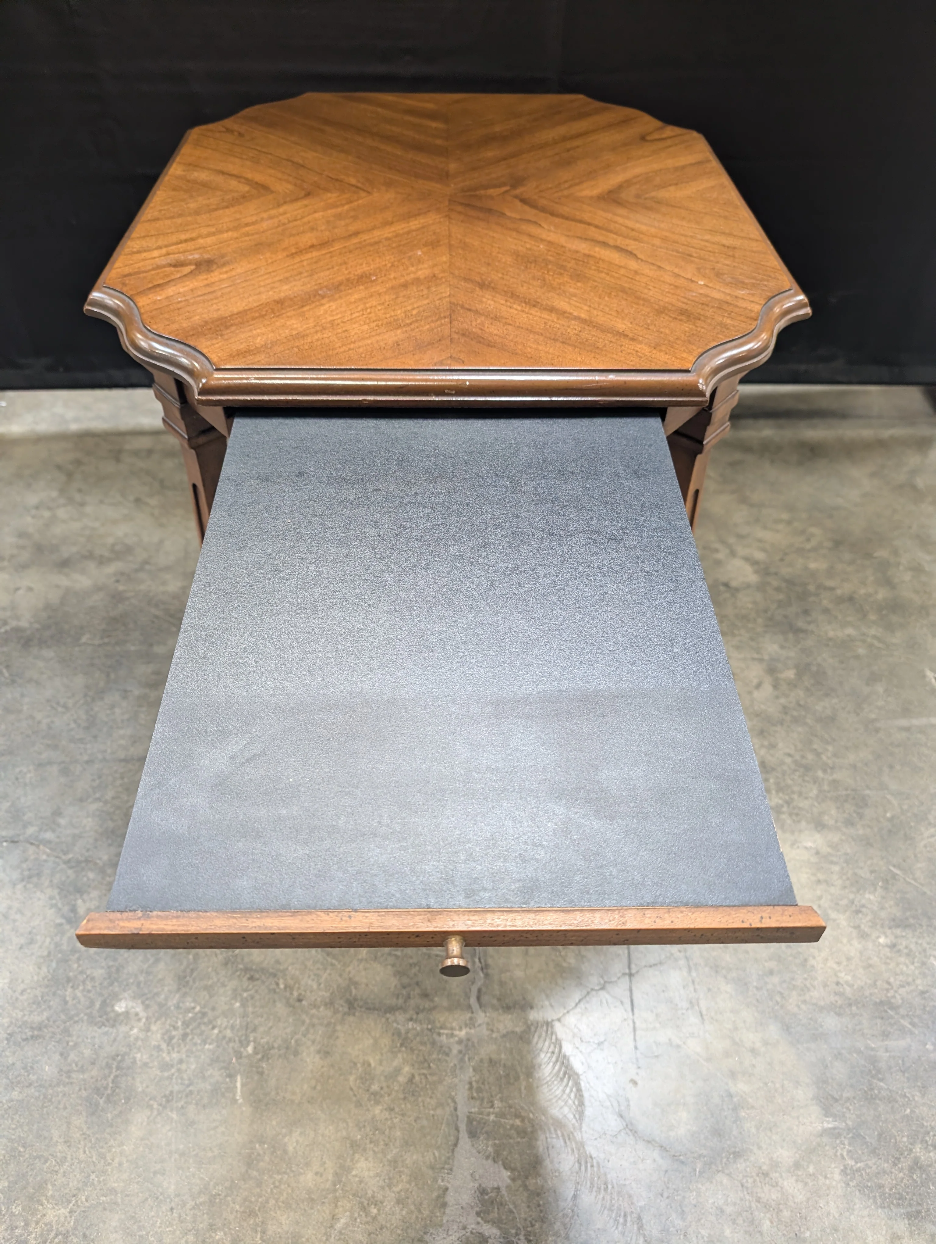 Octagonal DREXEL Two-Tier Wood Accent Table - Image 3