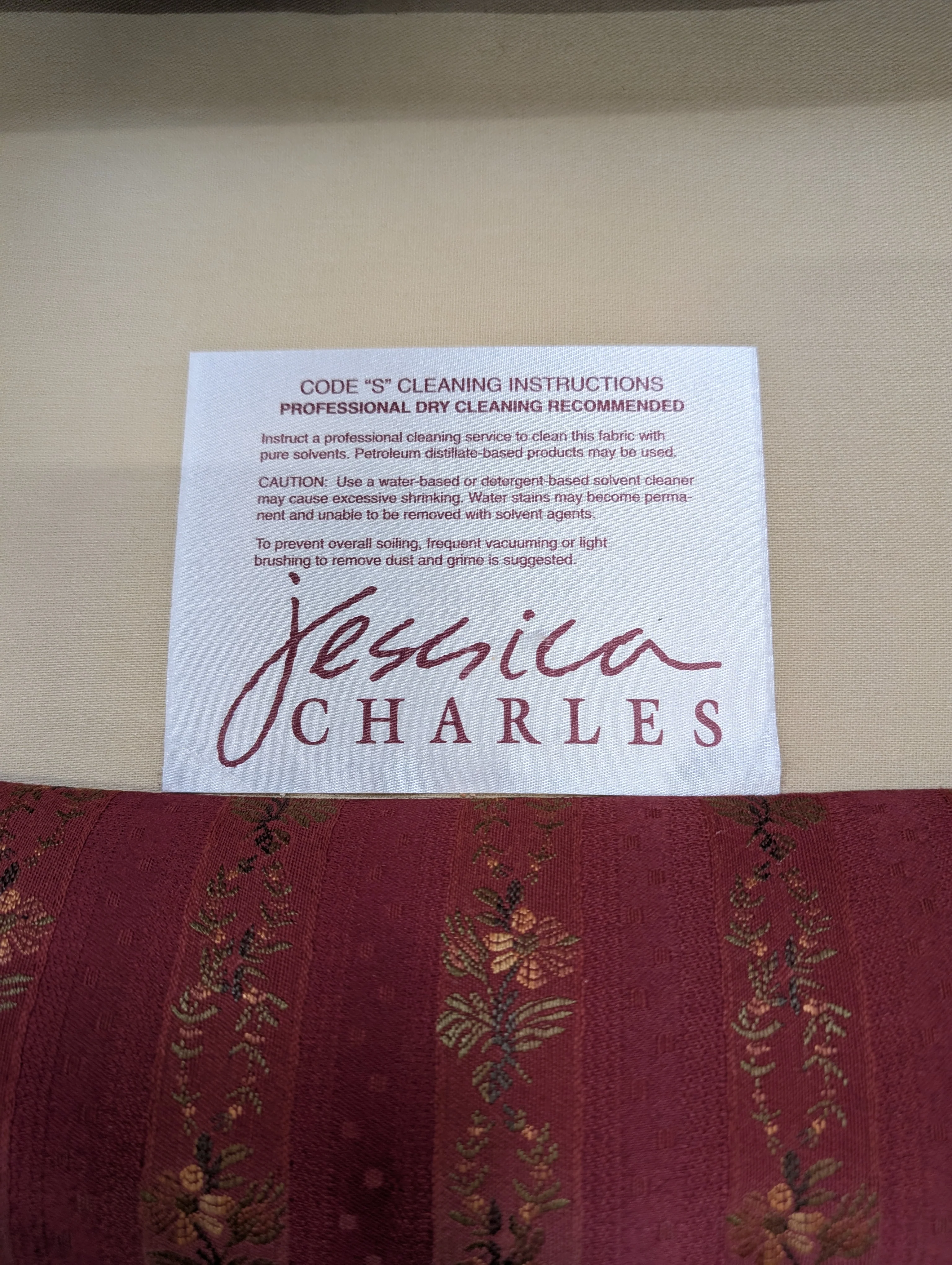 Jessica Charles Striped Upholstered Armchair - Image 5