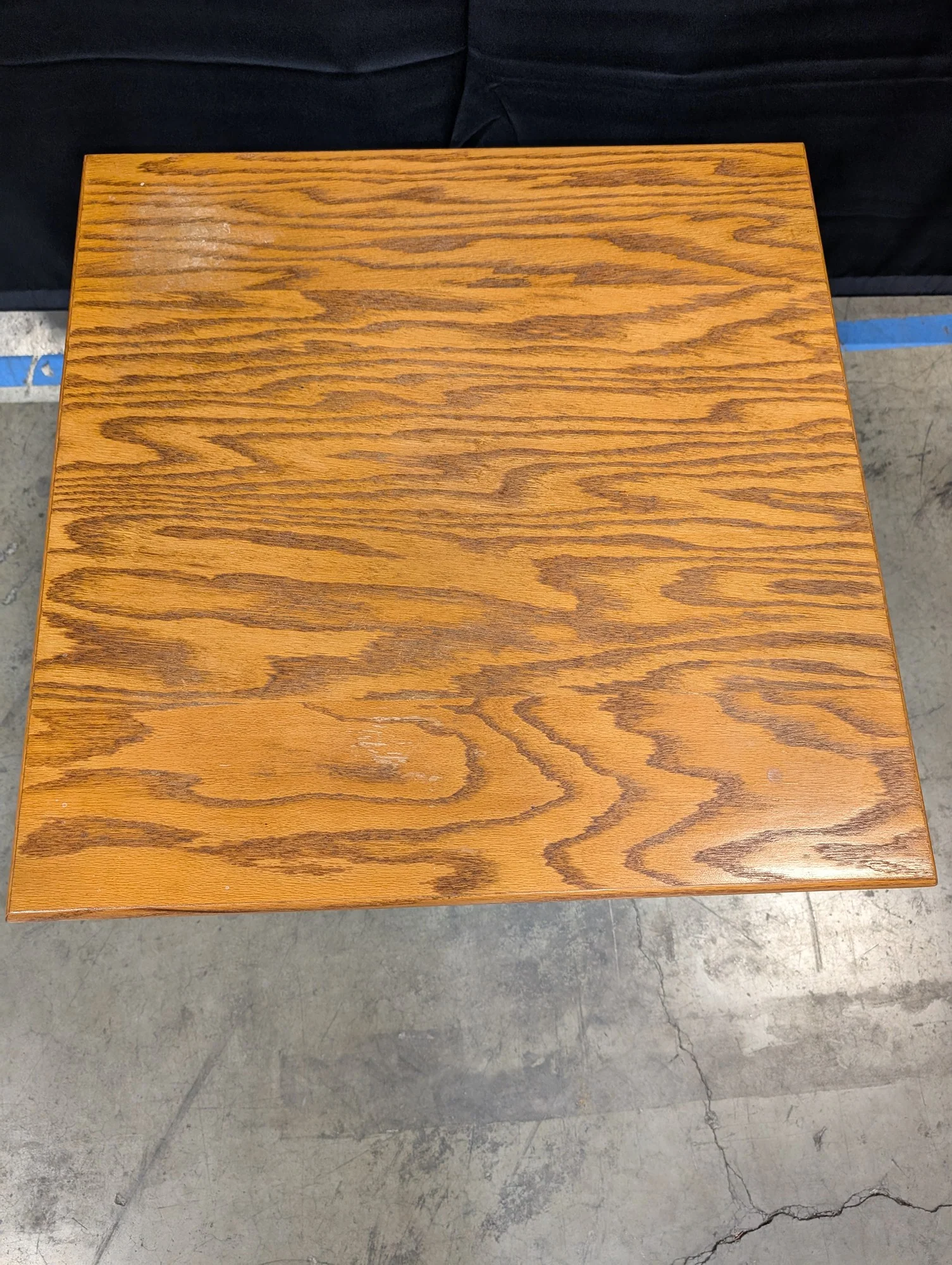 Classic Oak Wood Square Side Table - Image 3