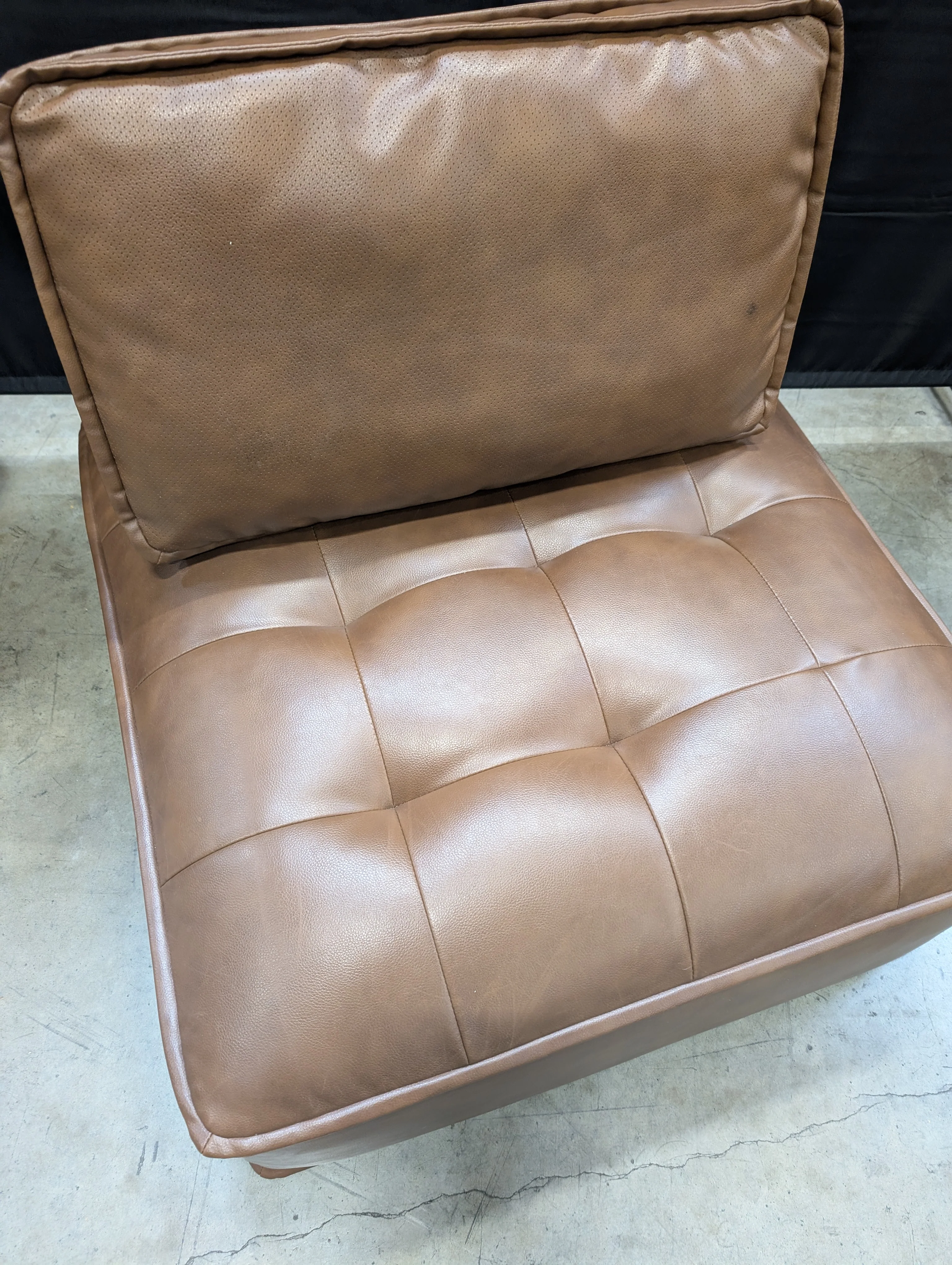 Modern Lounge Chairs Single Sofa Chair, Leather Upholstered Backrest and Seat Cushion - Image 5