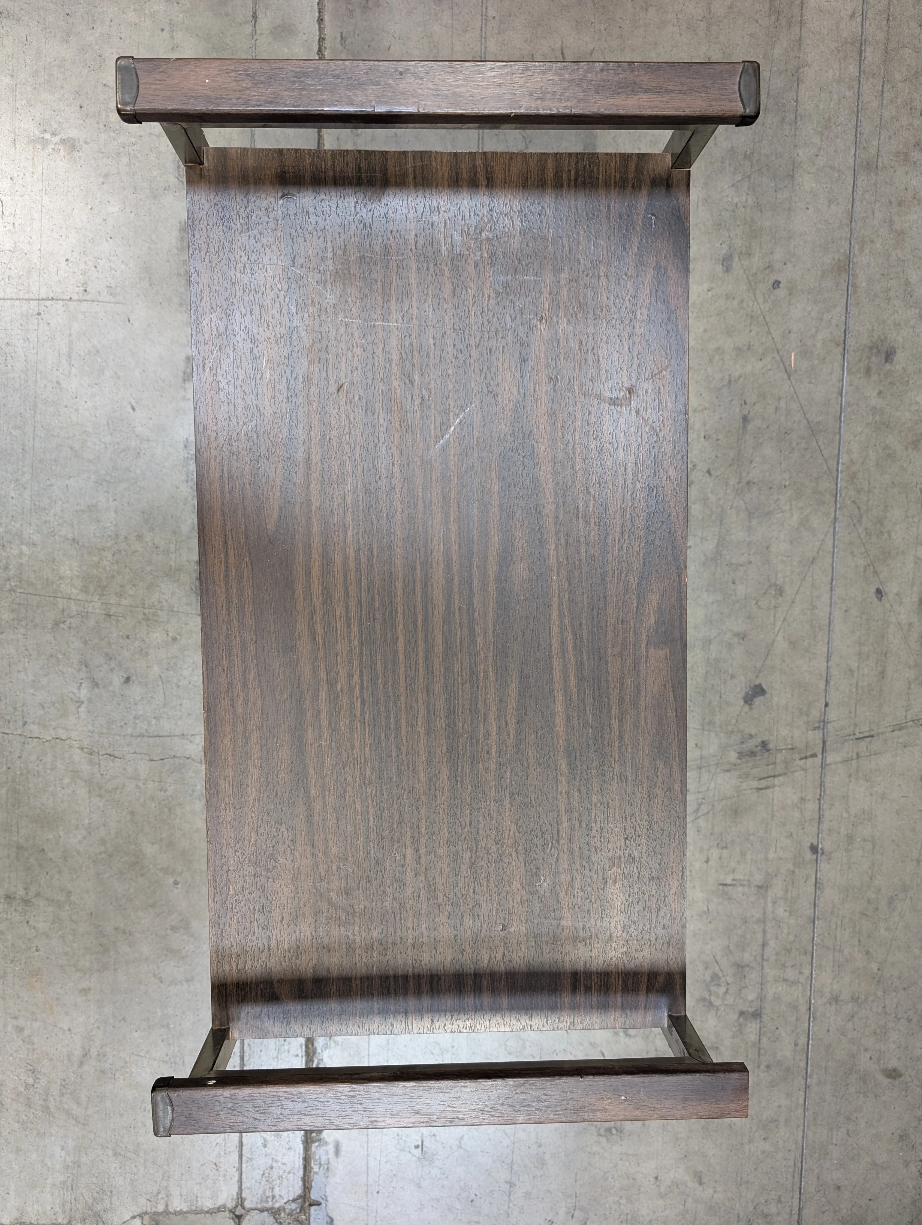 Mid-Century Style Two-Tier Rolling Utility Cart - Image 5