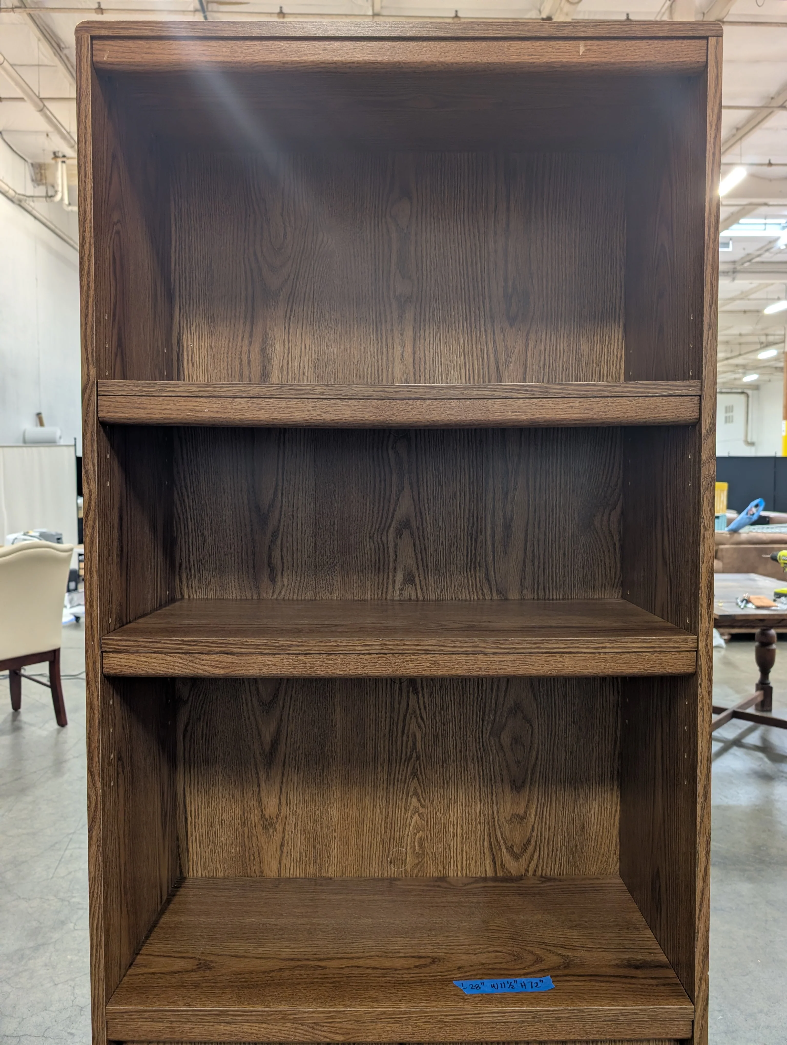 Versatile Wood-Look Tall Storage Cabinet with Adjustable Shelving - Image 3
