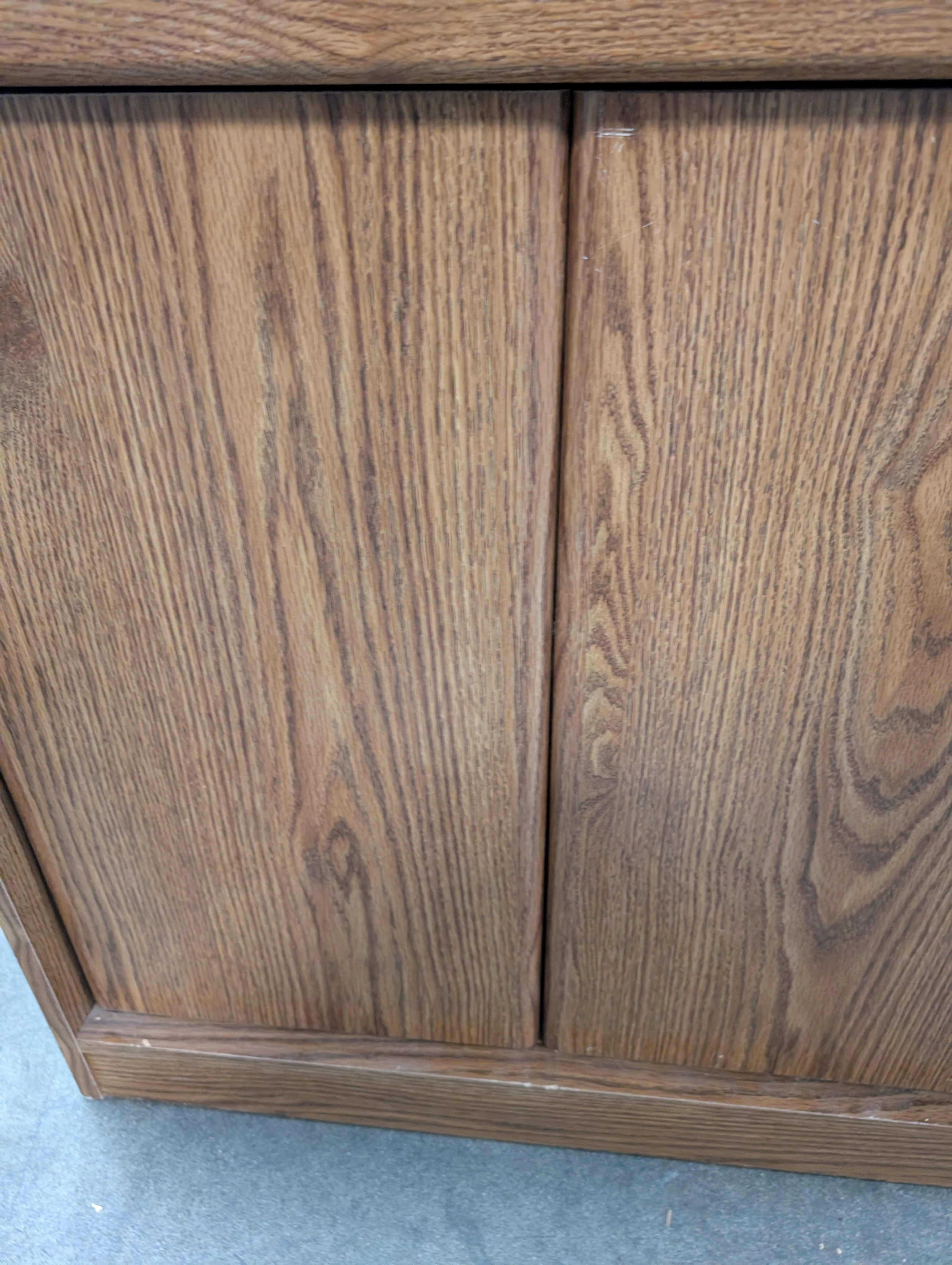 Versatile Wood-Look Tall Storage Cabinet with Adjustable Shelving - Image 4