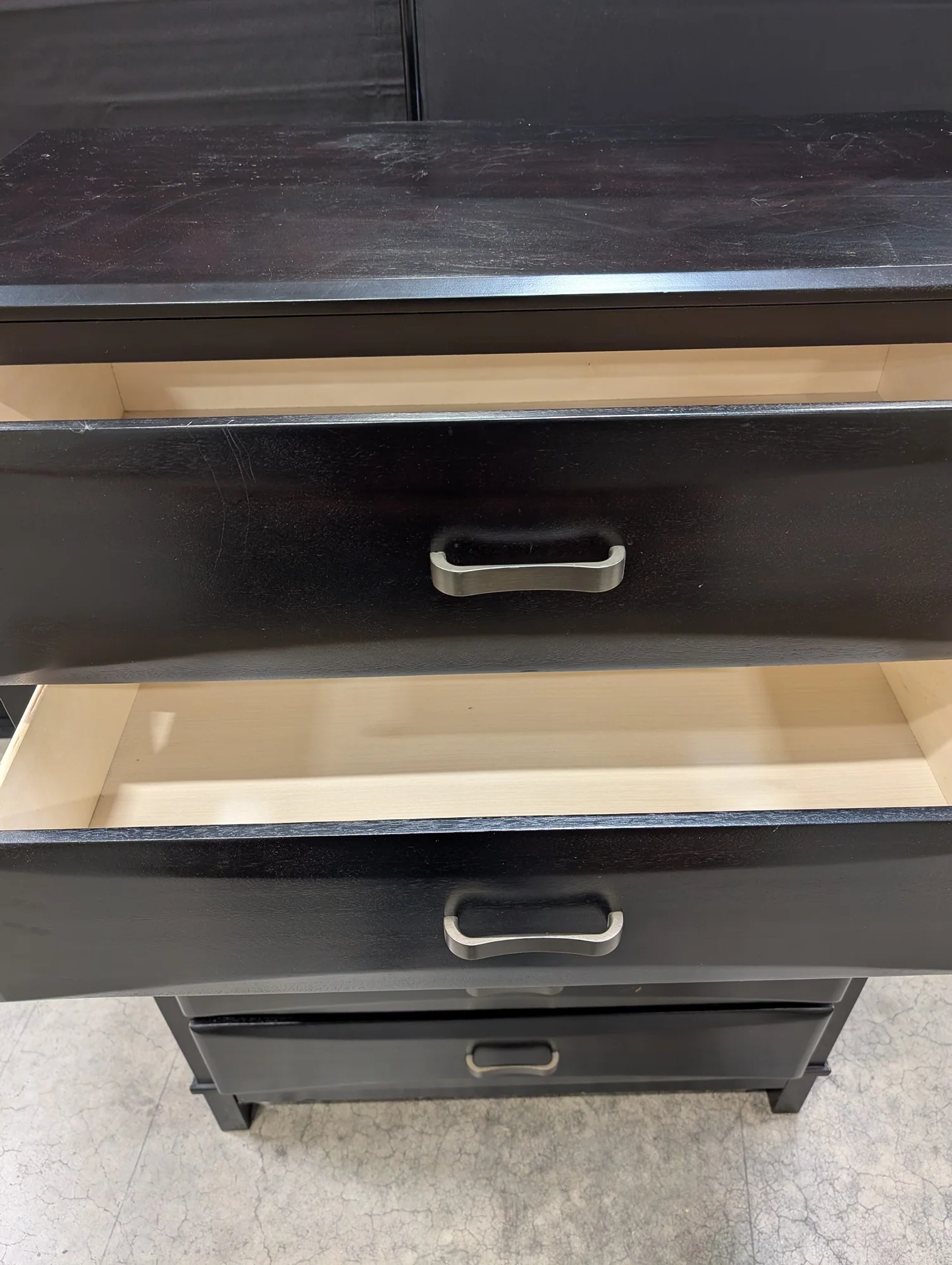 Espresso Five-Drawer Chest with Modern Bar Pulls - Image 3