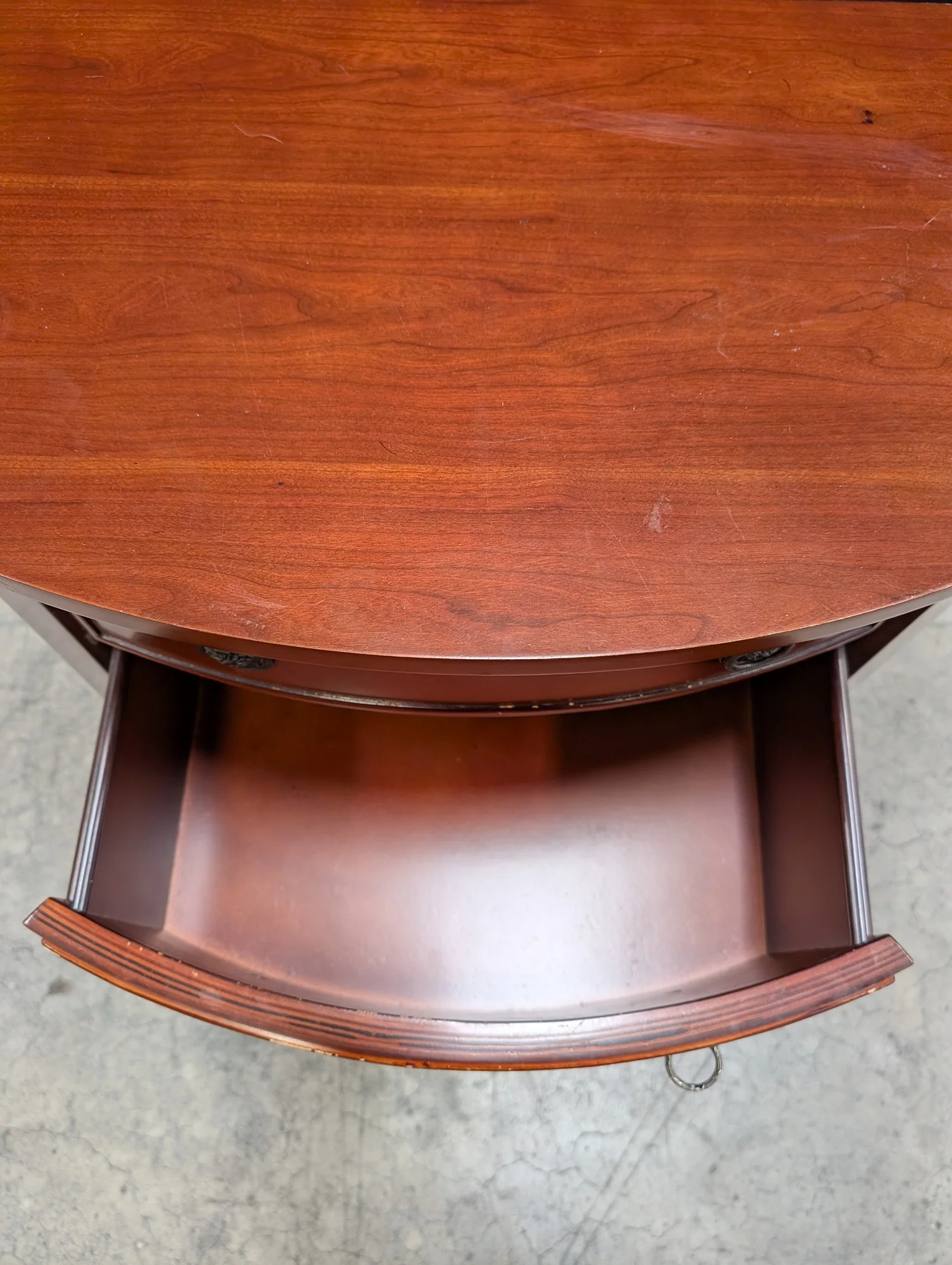 Bombay Demilune Two-Drawer Wood Accent Table - Image 3