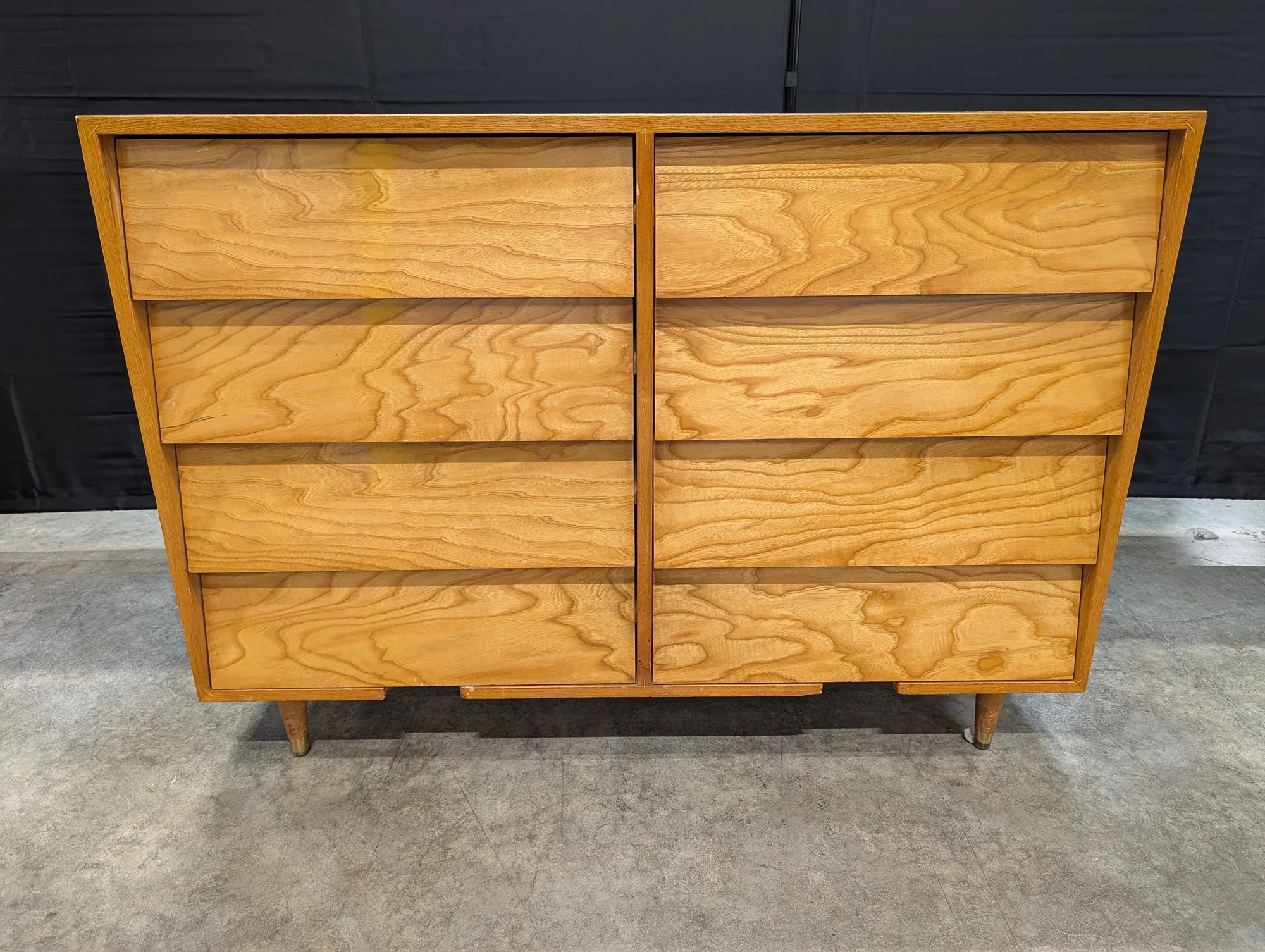 The Leighton Line Mid-Century Modern Tapered Wood Dresser - Image 3