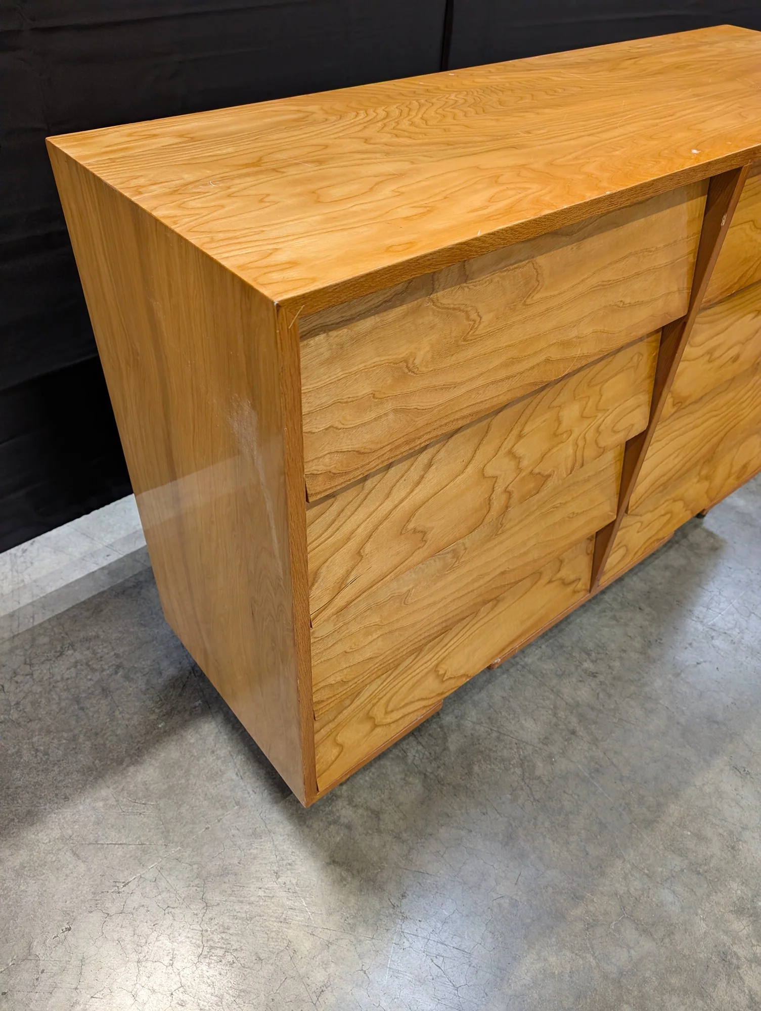 The Leighton Line Mid-Century Modern Tapered Wood Dresser - Image 5