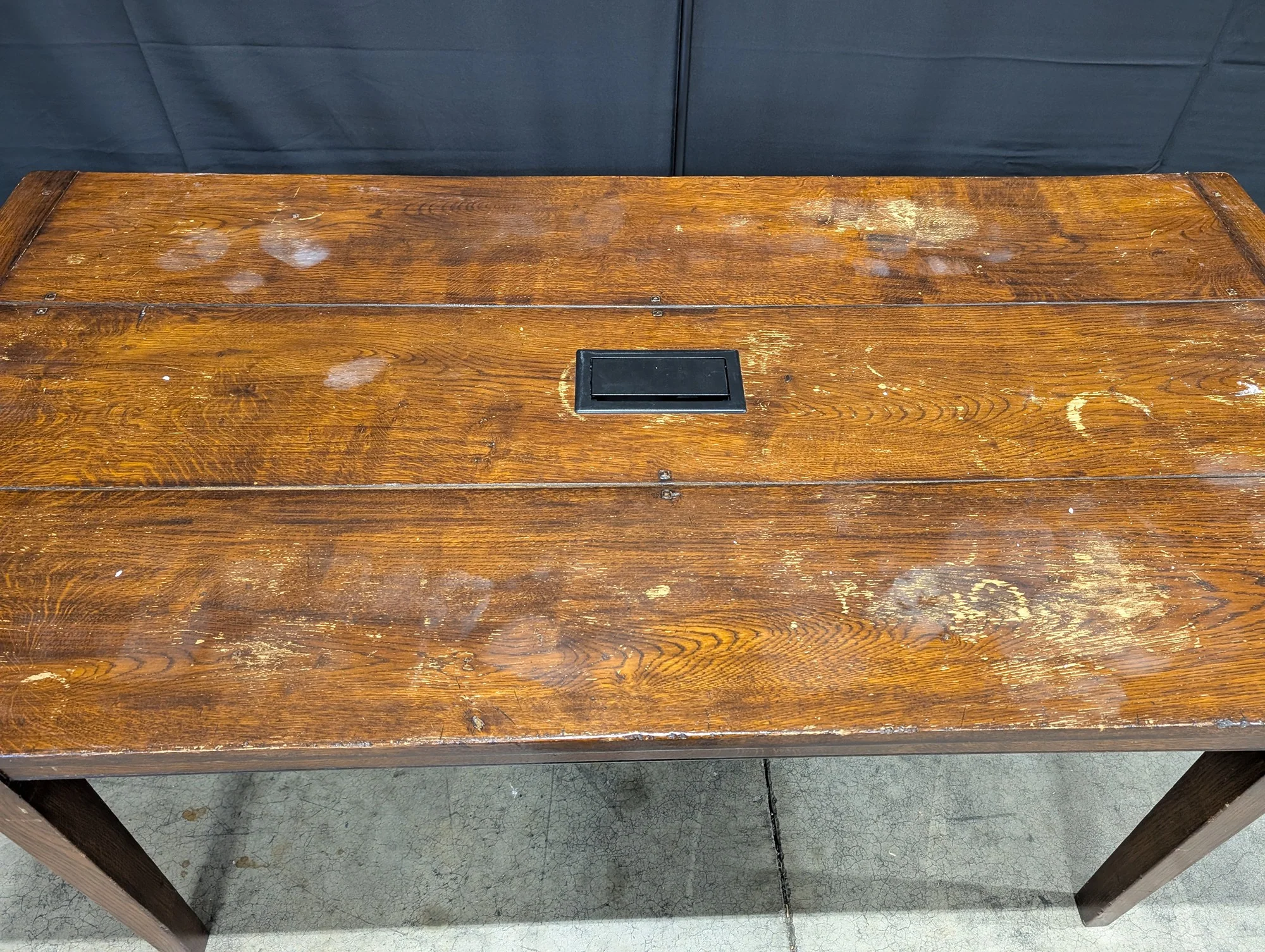 Sturdy Wooden Conference Table with Integrated Extron Cable Cubby - Image 3