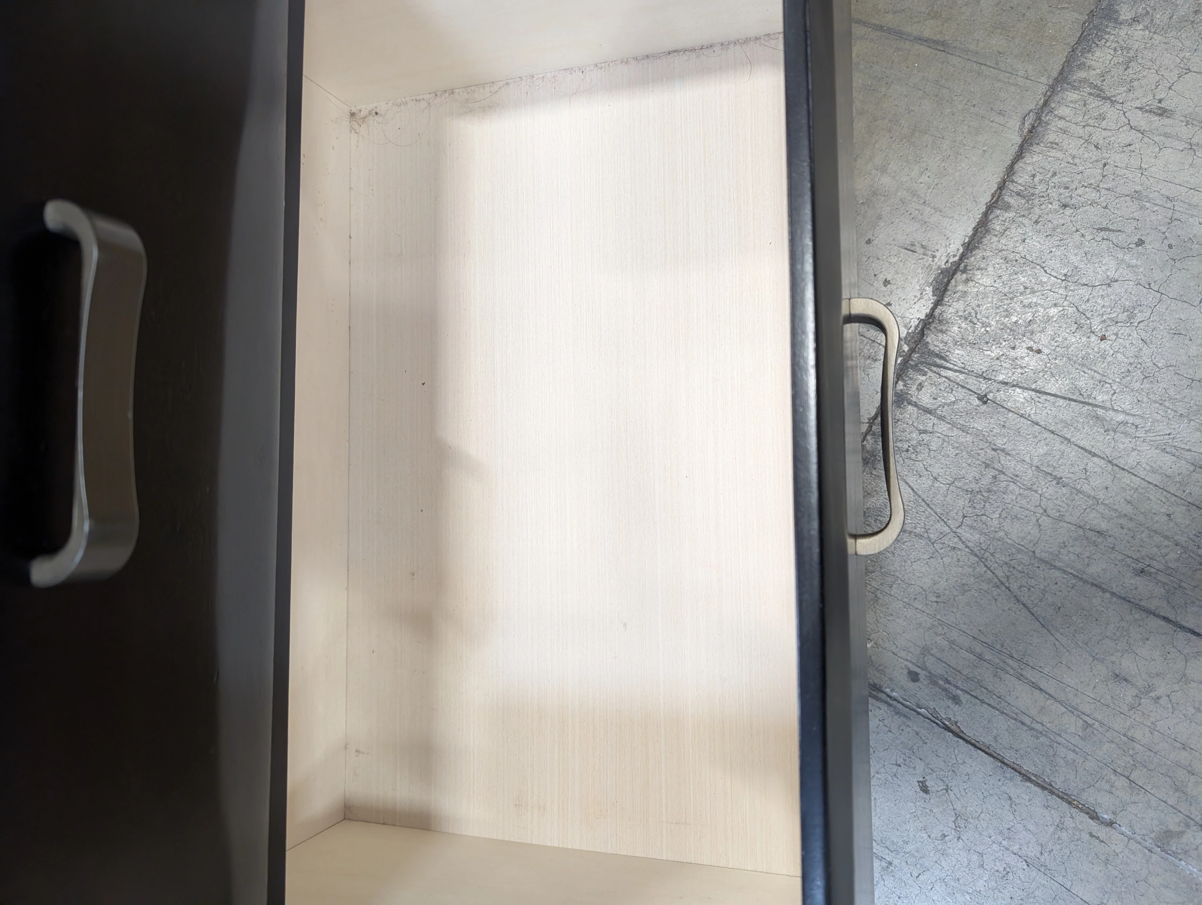 Contemporary Dark Brown Two-Drawer Bedside Table - Image 4