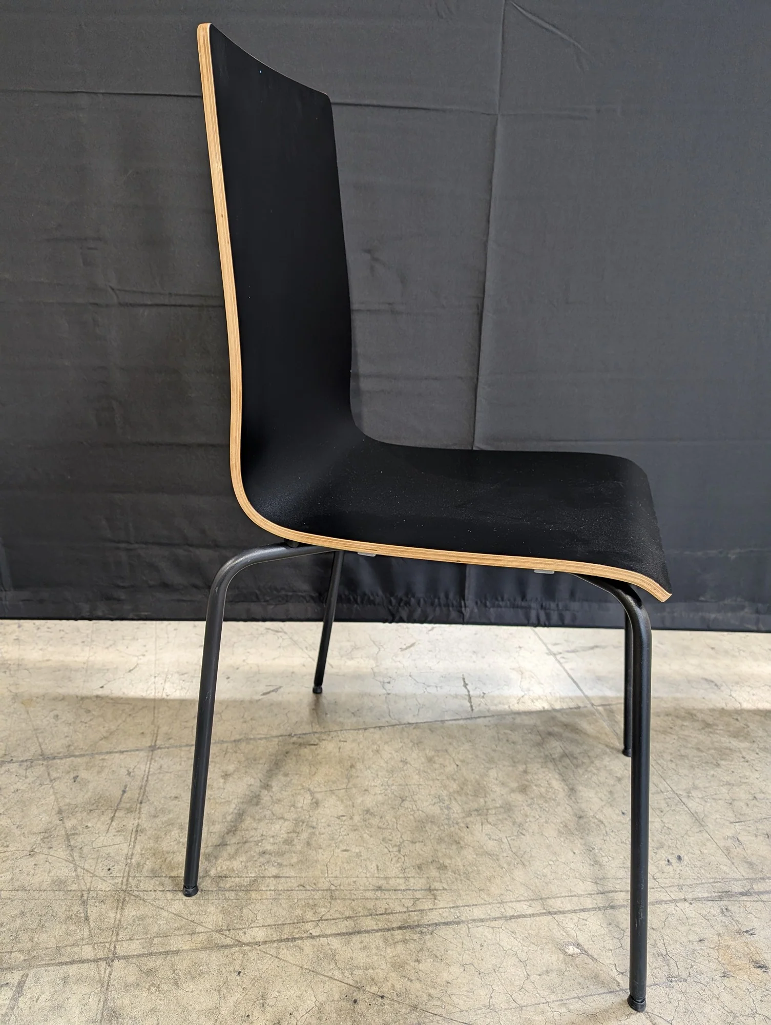 IKEA Martin Black Molded Plywood Dining Chair - Image 2