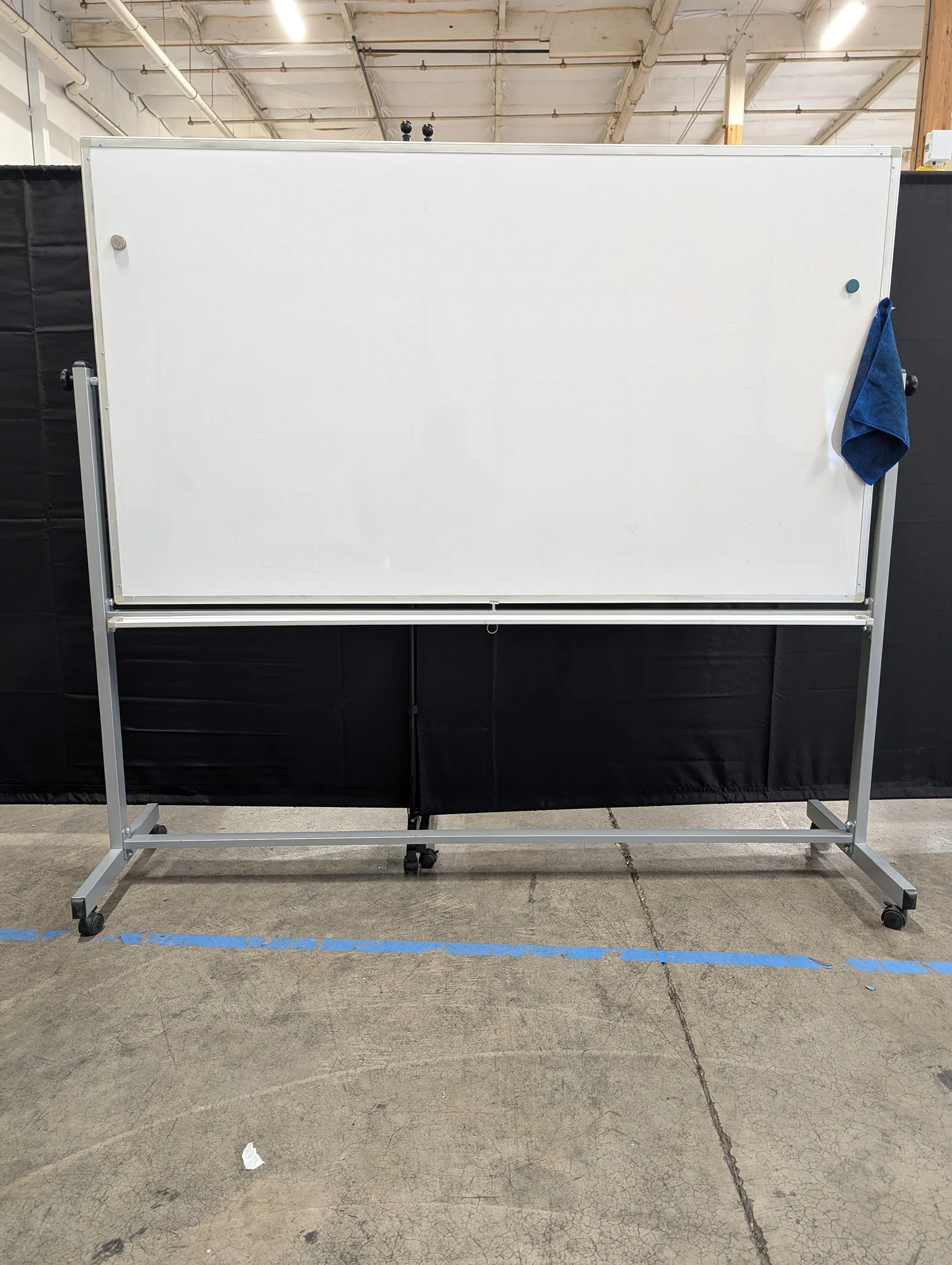 Large Mobile Dry Erase Whiteboard with Rolling Stand