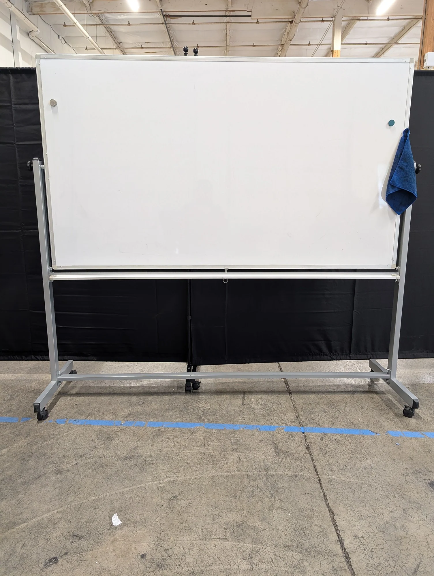 Large Mobile Dry Erase Whiteboard with Rolling Stand - Image 3