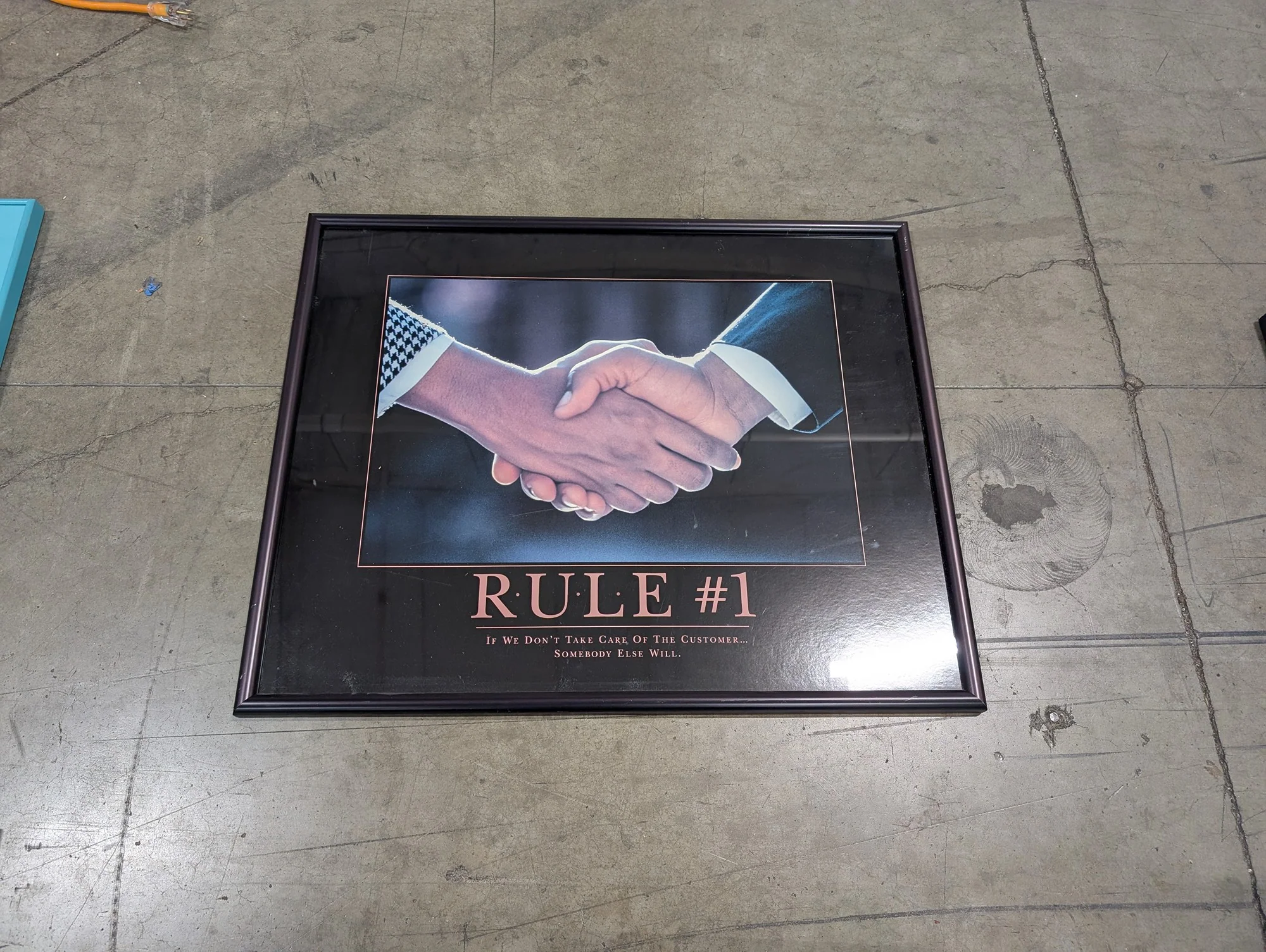 Customer Service Business Motivational Poster Framed Art - Image 2
