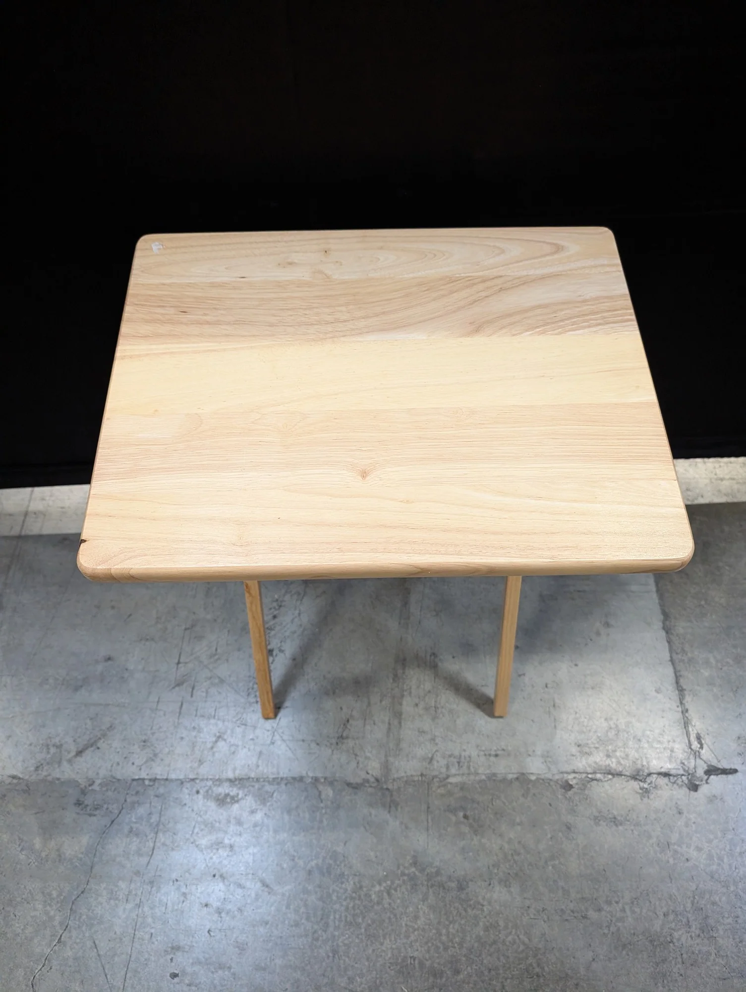 Natural Wood Folding Snack Table - Image 3