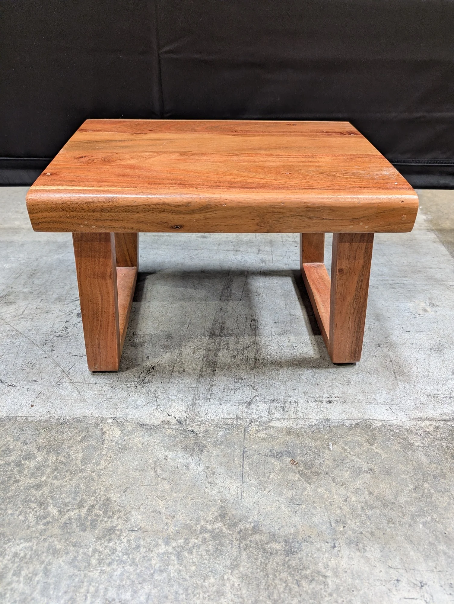 Solid Wood Square Side Table Minimalist Design - Image 2