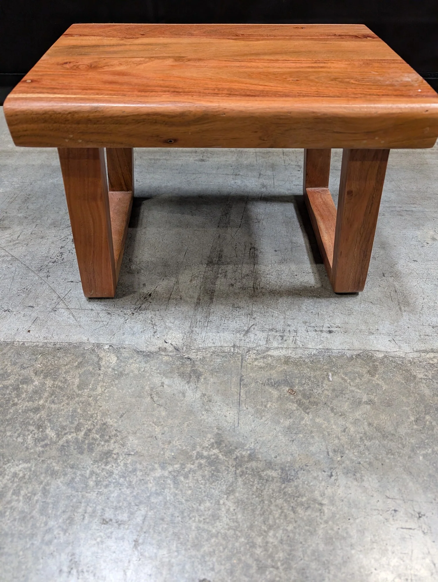 Solid Wood Square Side Table Minimalist Design - Image 3