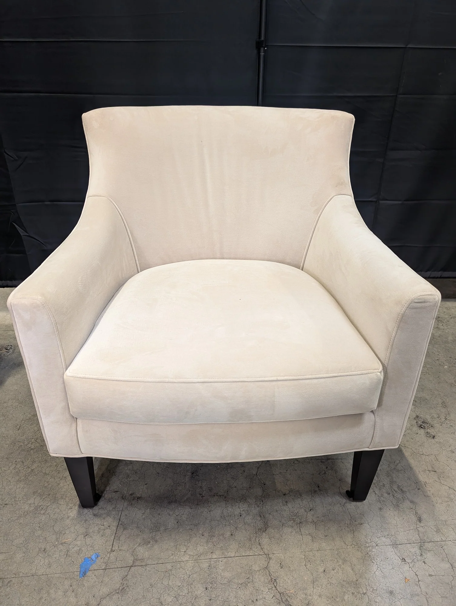 Room & Board Modern Cream Club Armchair - Image 2
