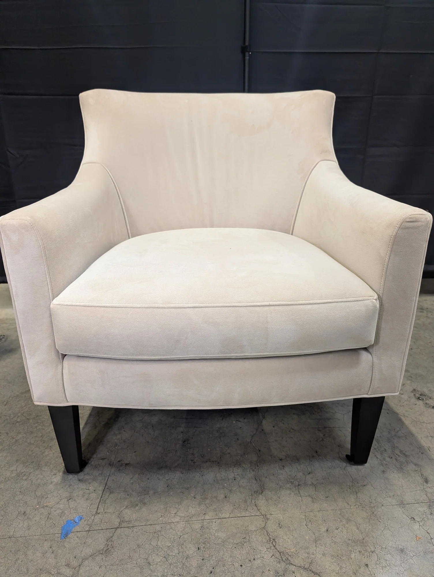 Room & Board Modern Cream Club Armchair - Image 3